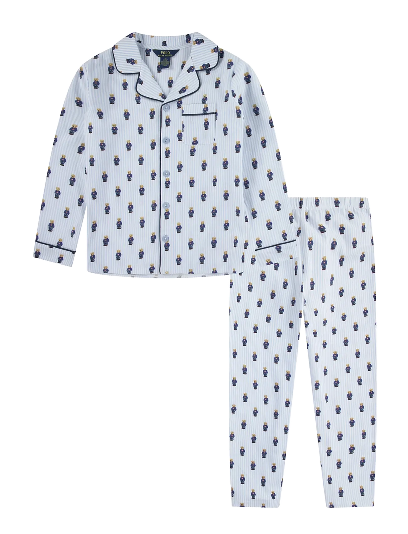 Ralph Lauren Kids SL-SLEEPWEAR - Nachtwäsche - WHITE / ELITE BLUE / blue