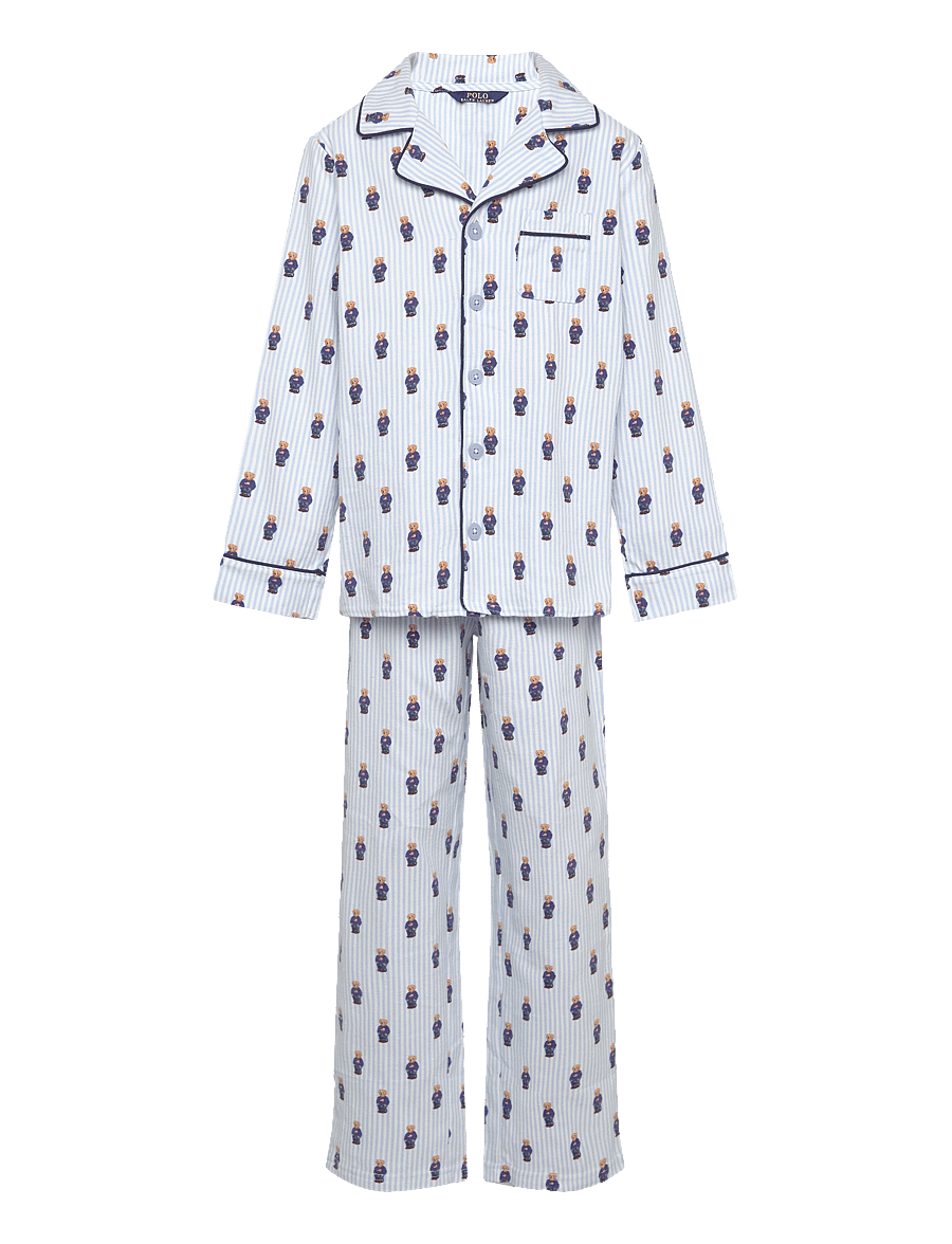 Ralph Lauren Kids - S6-SLEEPWEAR PANT SET - komplektid - white / elite blue - 0