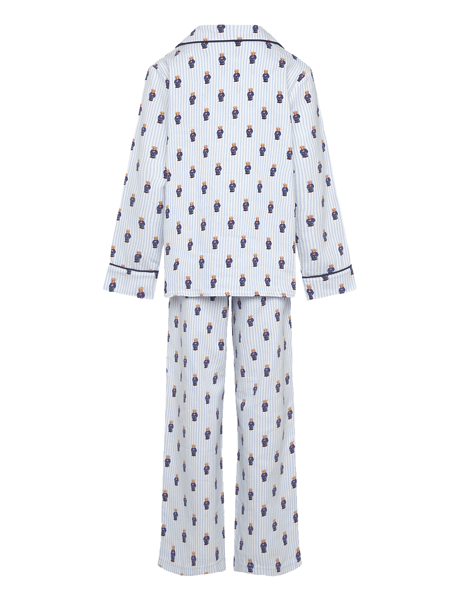 Ralph Lauren Kids - S6-SLEEPWEAR PANT SET - komplektid - white / elite blue - 1