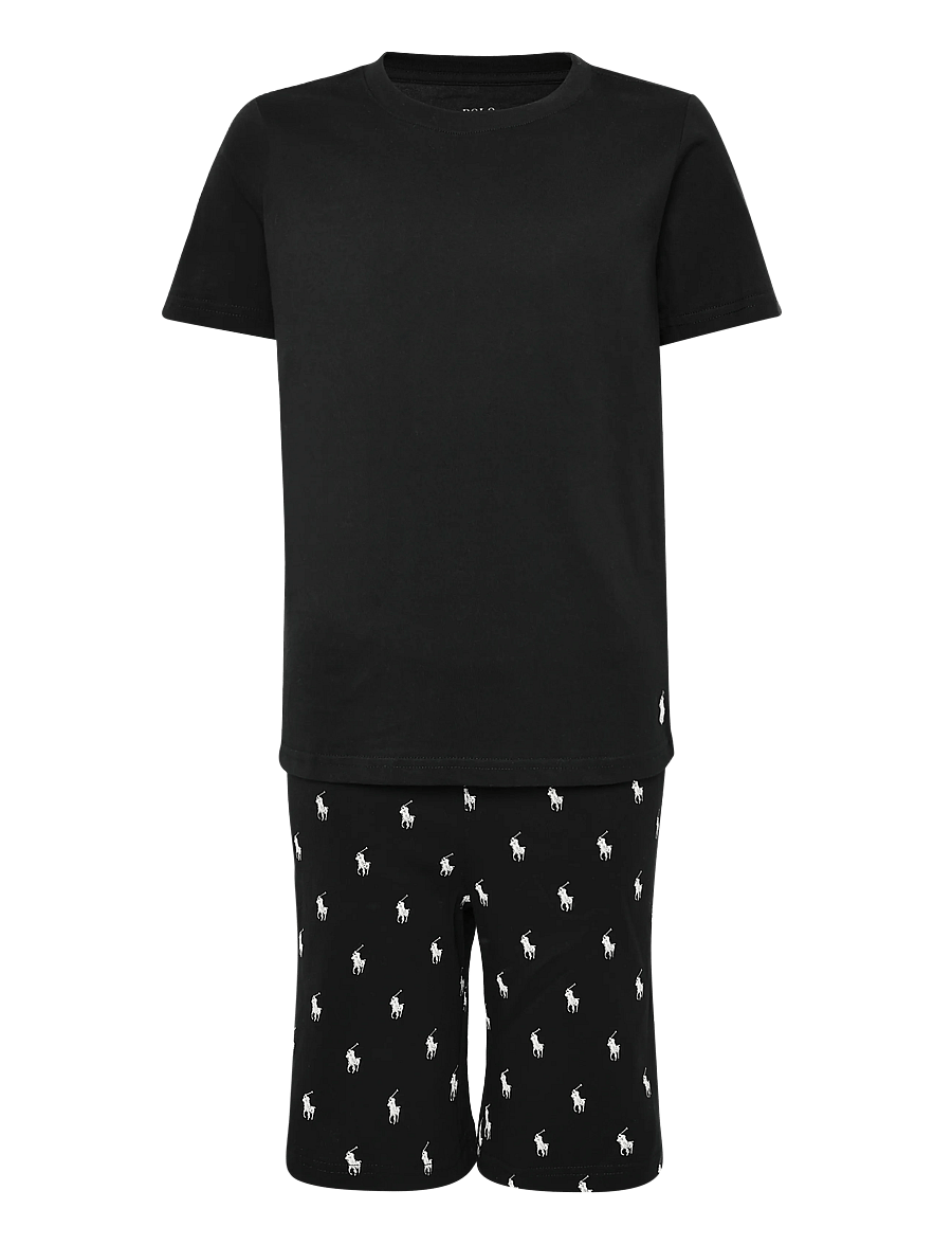 Ralph Lauren Kids - S5-SLEEPWEAR SHORT SET - pyjamasset - black - 0