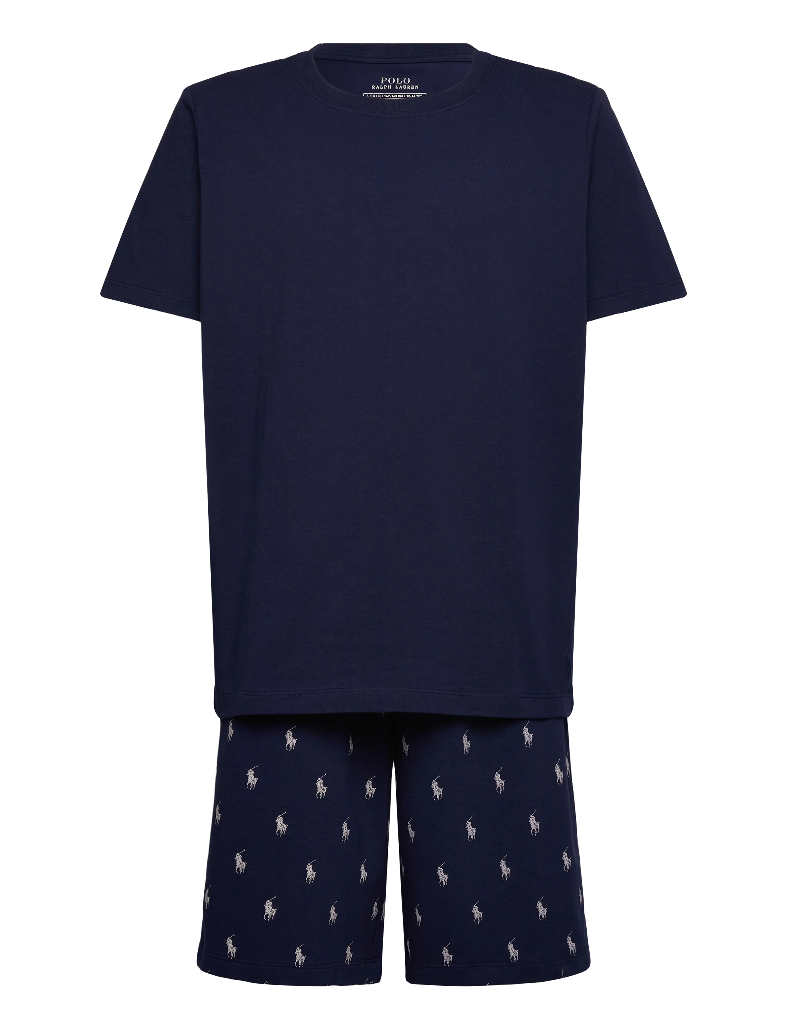 Ralph Lauren Kids S5-Sleepwear Short Set, 140/152, Pyjamas, Marineblau - Pyjama Sets, Kinder