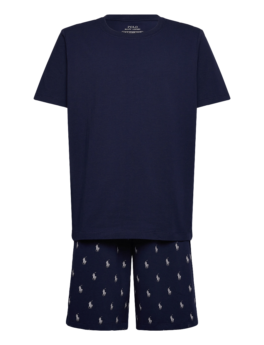 Ralph Lauren Kids - S5-SLEEPWEAR SHORT SET - pyjamassæt - newport navy - 0