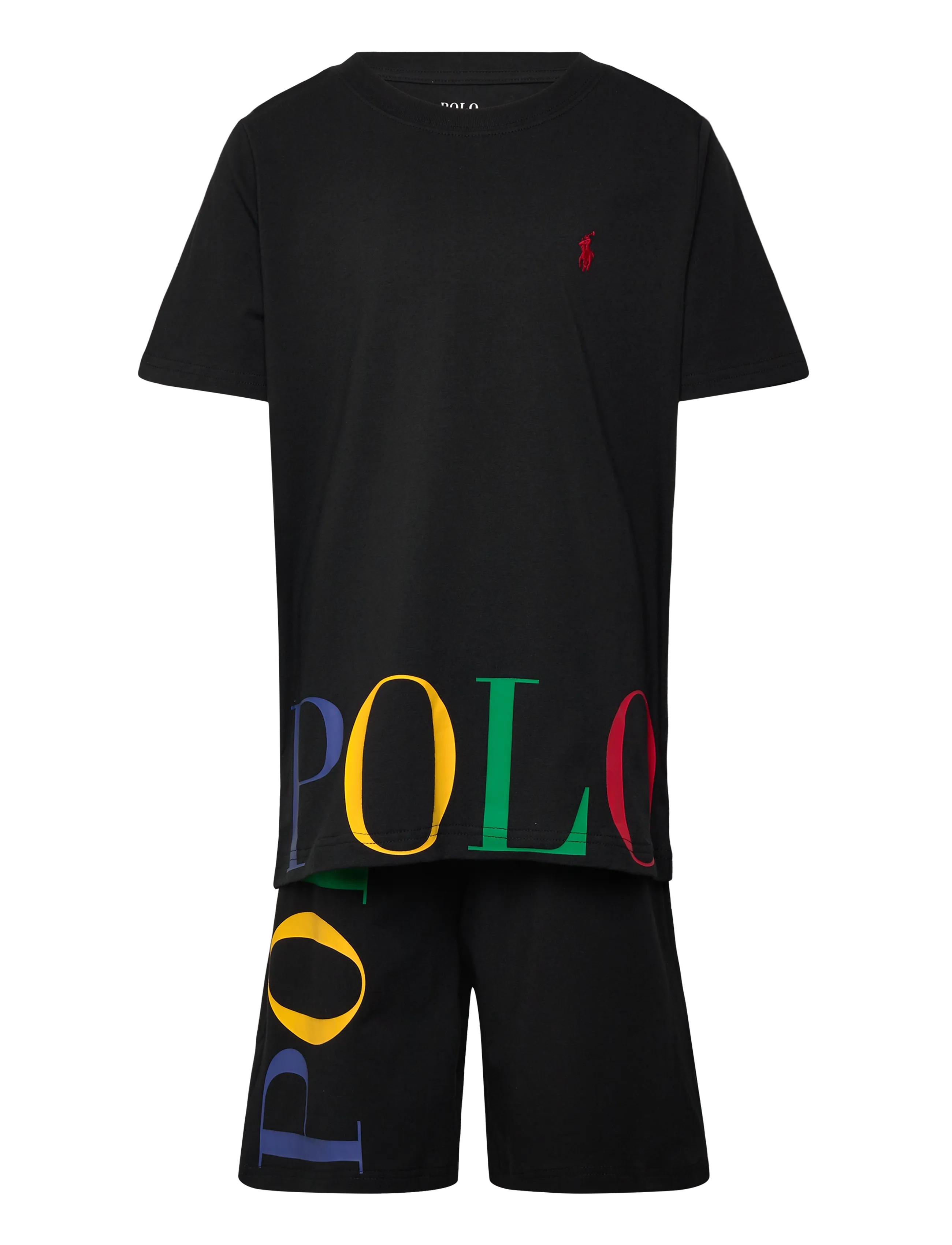 Ralph Lauren Kids L4-Lounge Short Set, Børn, Lounge Shortsæt, Sort, Str: 155/159CM
