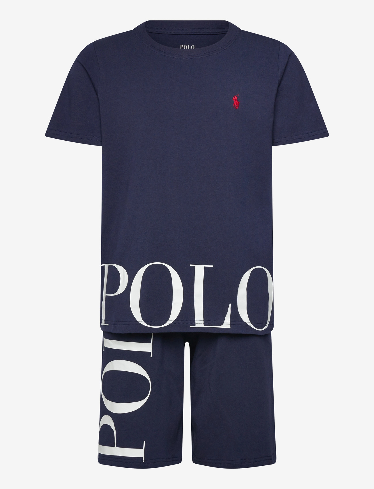 Ralph Lauren Kids - RLB SS TEE/SHORT MULTI POLO SE - lühikeste varrukatega t-särkide komplektid - newport navy - 0