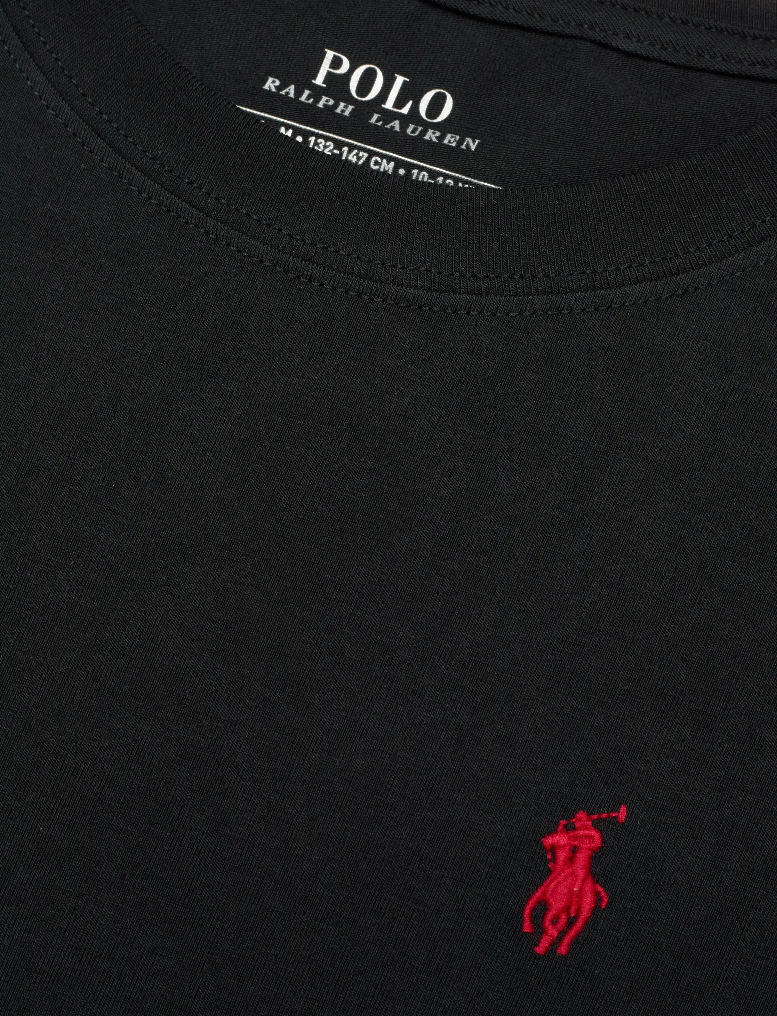 Ralph Lauren Kids - L4-LOUNGE SHORT SET - sæt med kortærmet t-shirt - polo black - 4