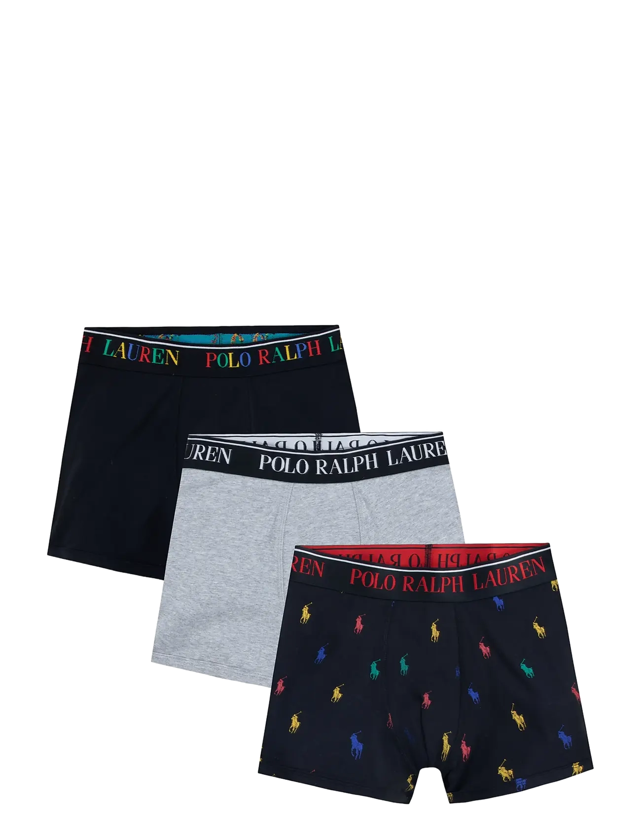 Ralph Lauren Kids XB-BOXER/BRIEF - Riided - BLACK/ANDOVER HEATHER / black