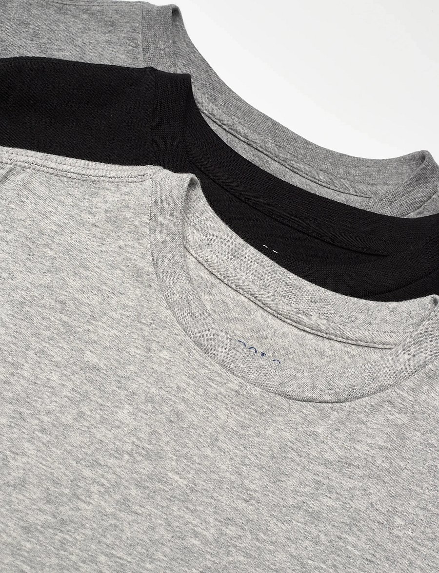 Ralph Lauren Kids - US-UNDERSHIRT - short-sleeved t-shirts - black/andover heather - 1