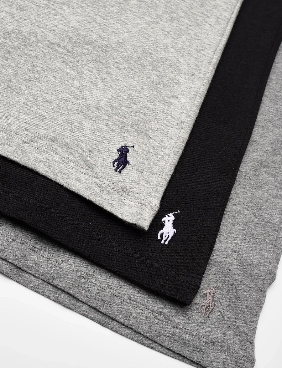 Ralph Lauren Kids - US-UNDERSHIRT - short-sleeved t-shirts - black/andover heather - 2