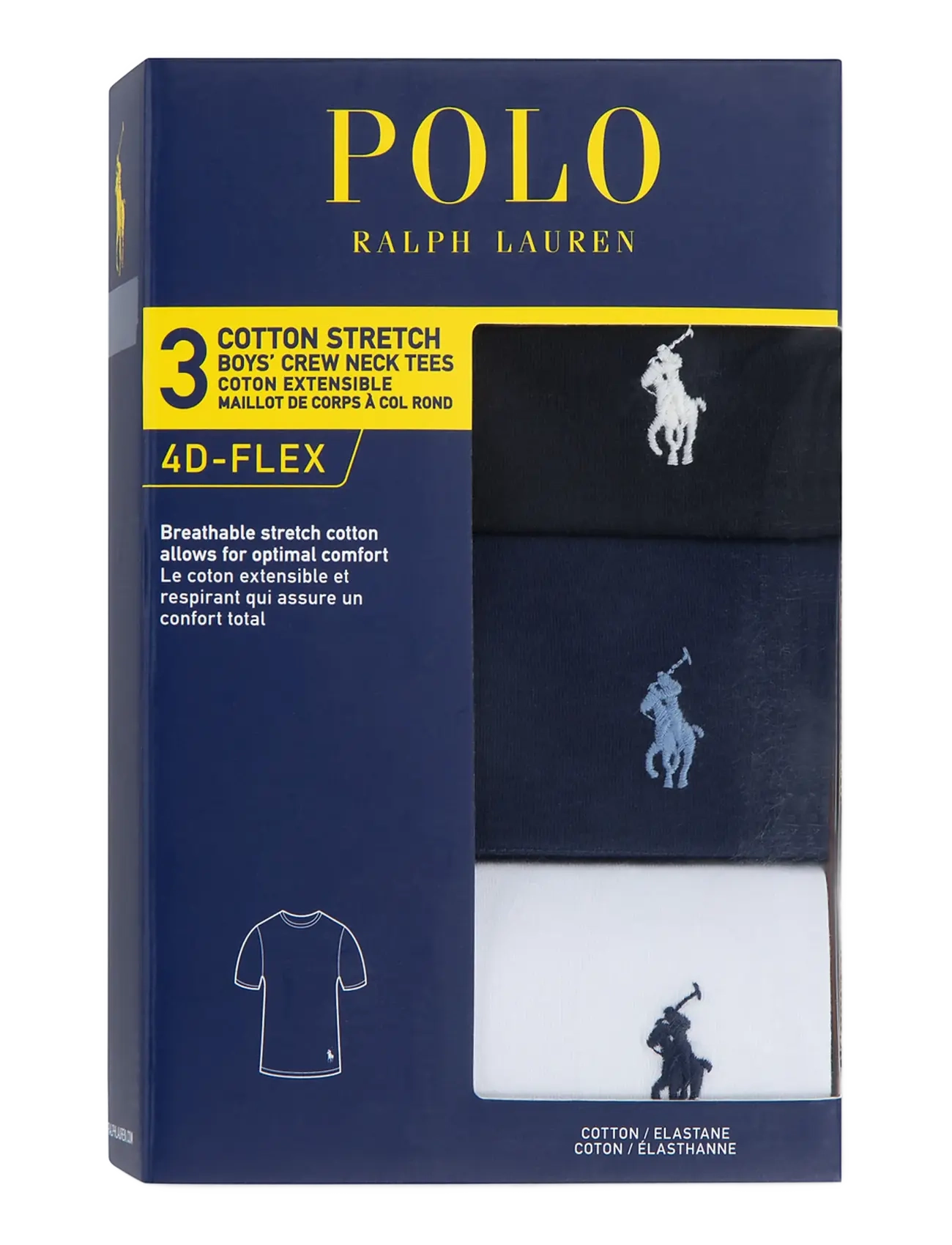Ralph Lauren Kids - US-UNDERSHIRT - short-sleeved t-shirts - polo black - 2