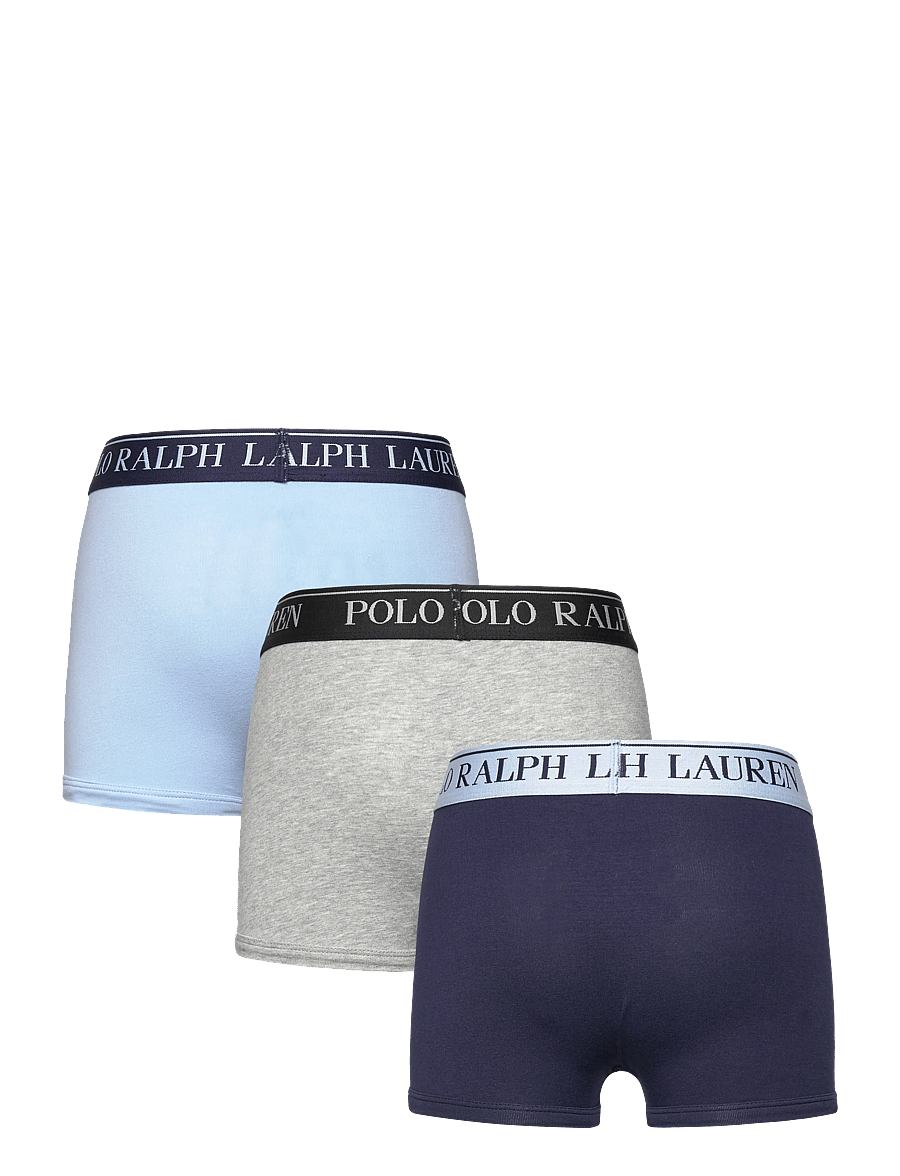 Ralph Lauren Kids - RLHB HBR PP 3PK CTN BOXER BRIE - kalsonger - blue - 1