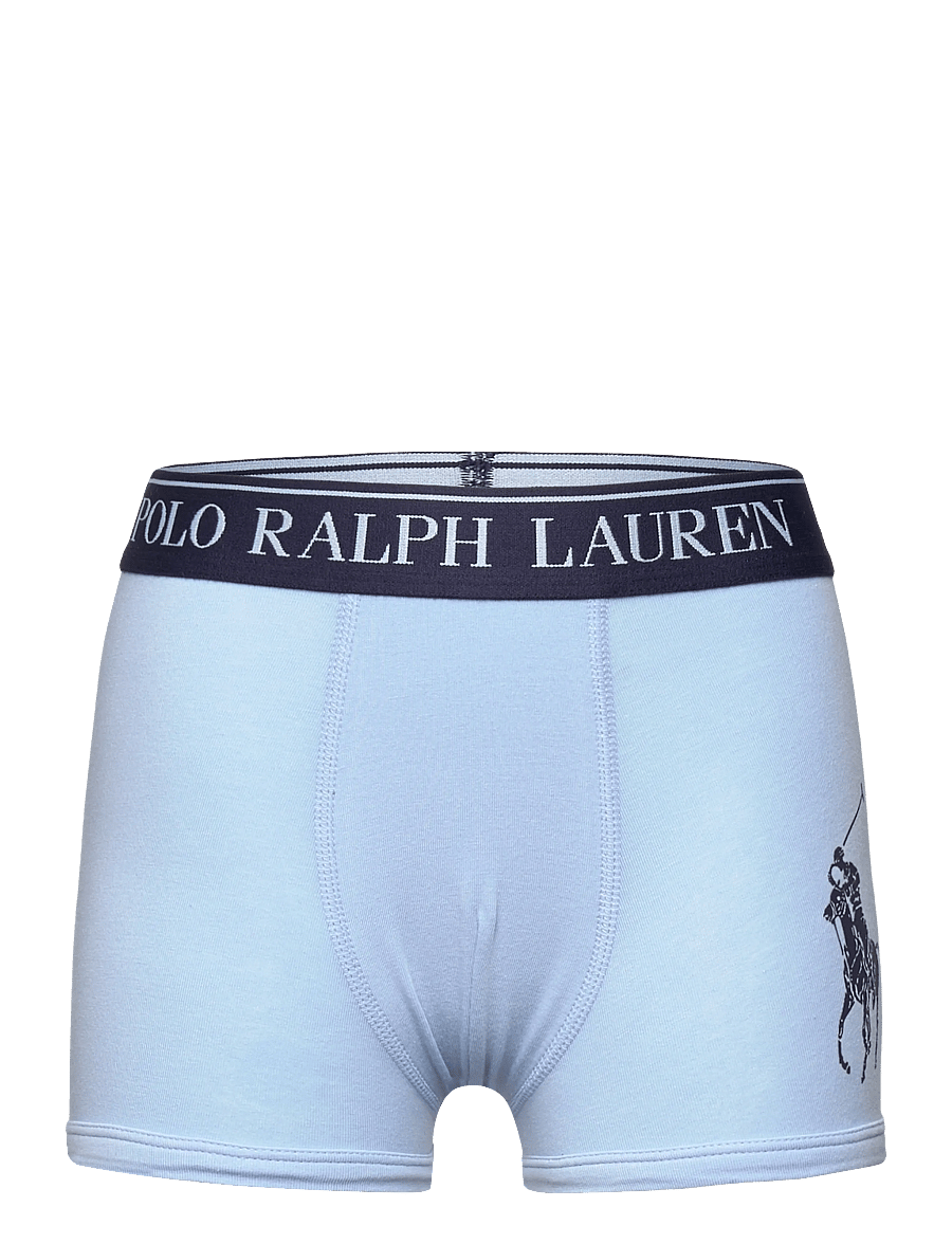 Ralph Lauren Kids - RLHB HBR PP 3PK CTN BOXER BRIE - kalsonger - blue - 4