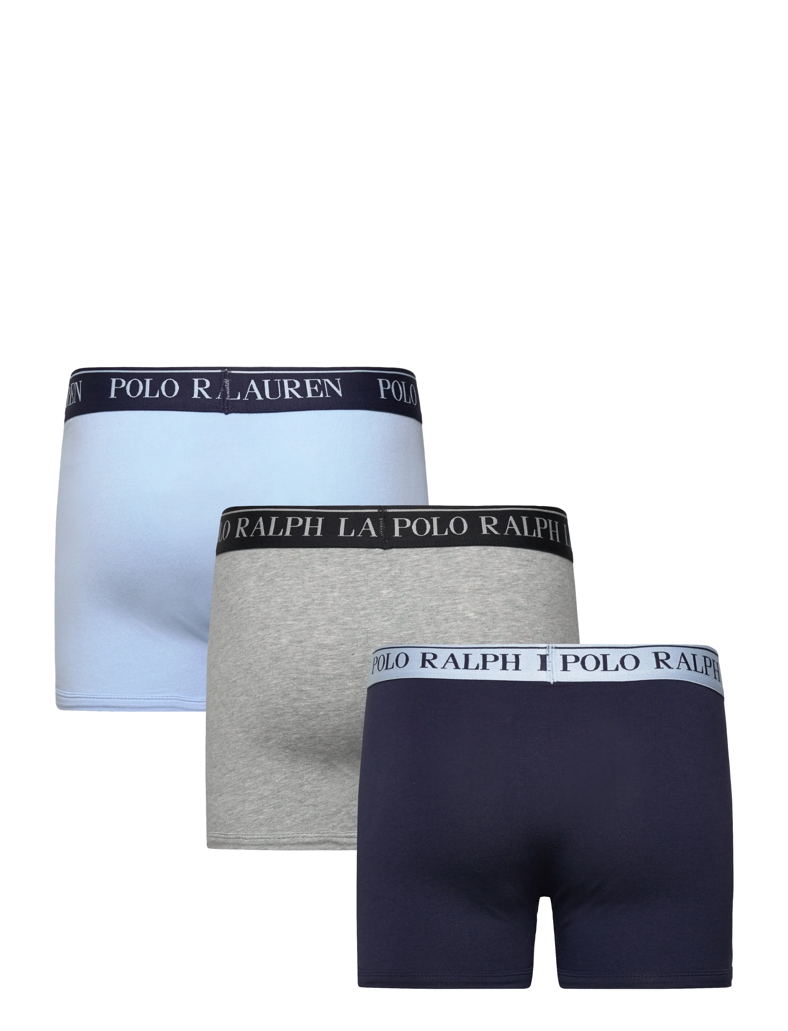 Ralph Lauren Kids - RLHB HBR PP 3PK CTN BOXER BRIE - underbukser - office blue - 1
