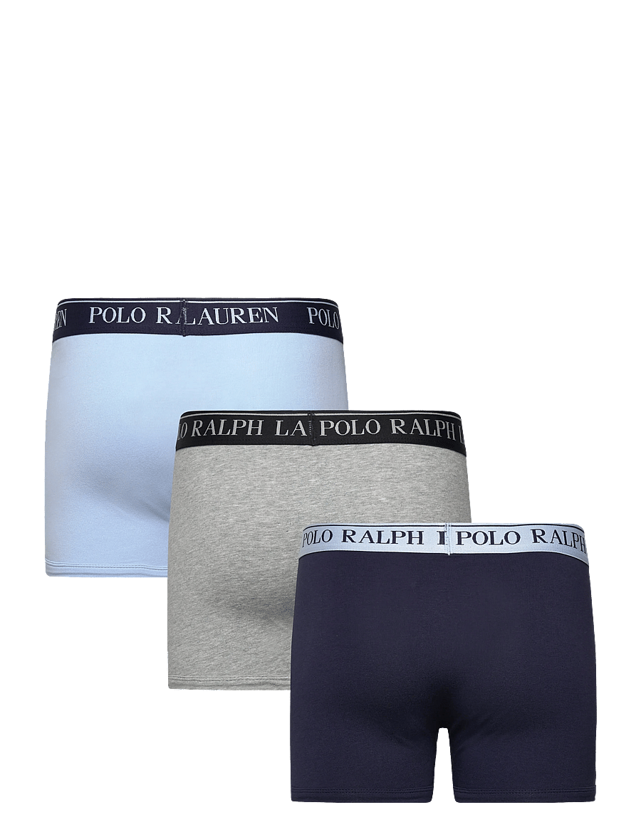 Ralph Lauren Kids - RLHB HBR PP 3PK CTN BOXER BRIE - underbukser - office blue - 1