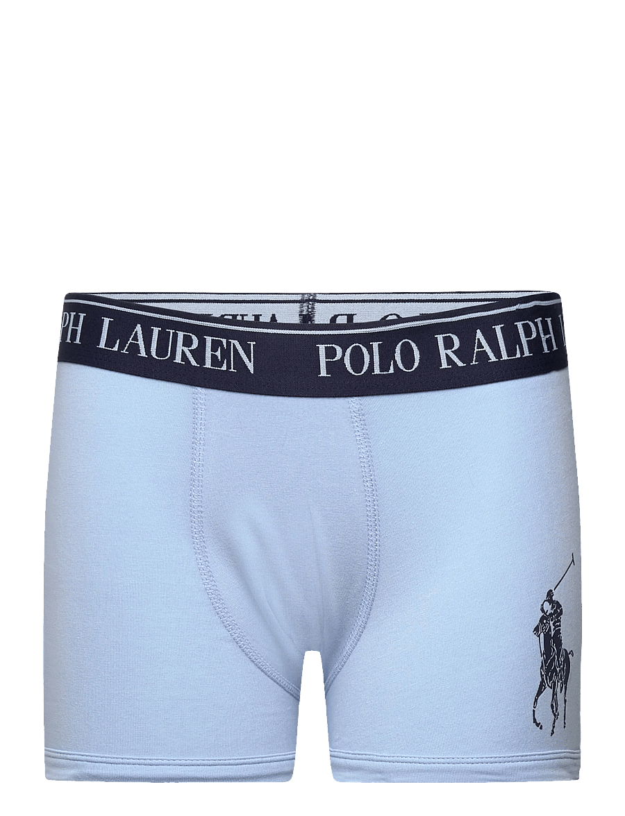 Ralph Lauren Kids - RLHB HBR PP 3PK CTN BOXER BRIE - underbukser - office blue - 3
