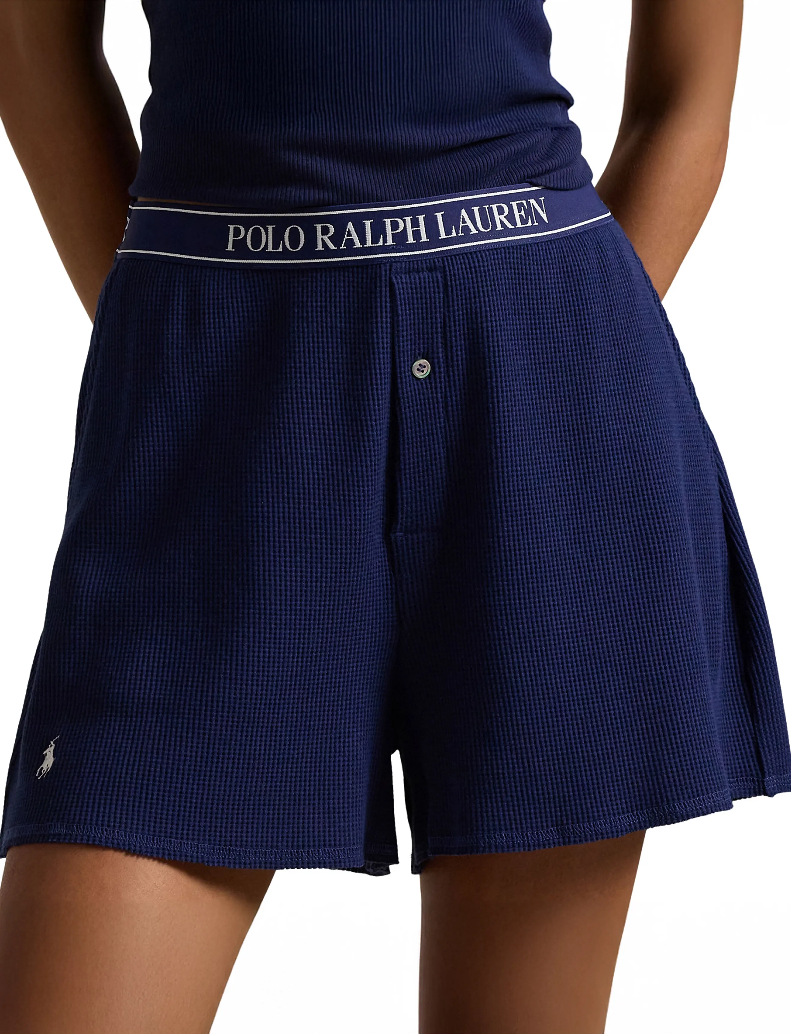 Polo Ralph Lauren Intimates Waffle-Knit Boxer, XL, Underwear, Marineblau - Boxers, Frauen