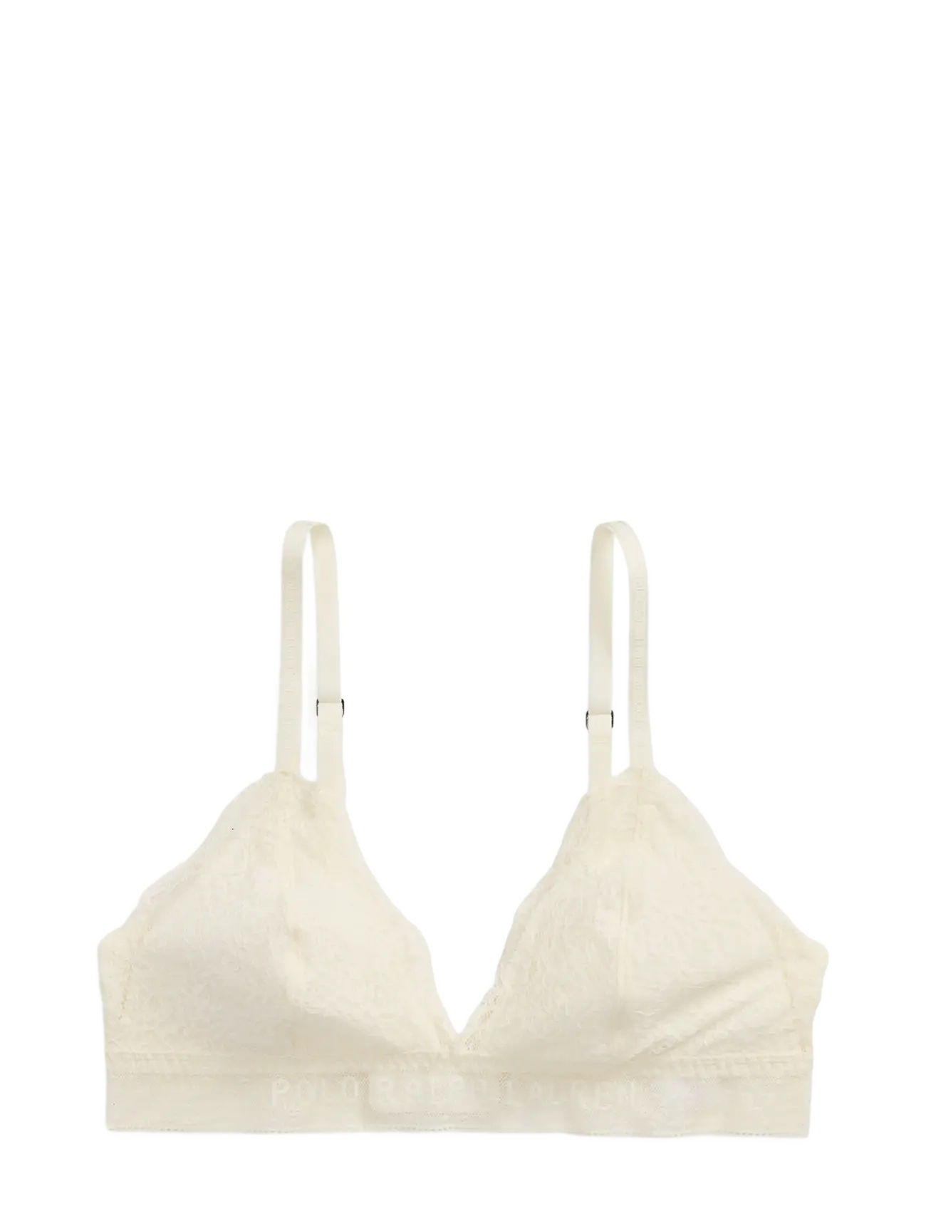 Polo Ralph Lauren Intimates Cotton Lace Triangle Bralette - Polo Ralph Lauren Intimates - EGRET / cream