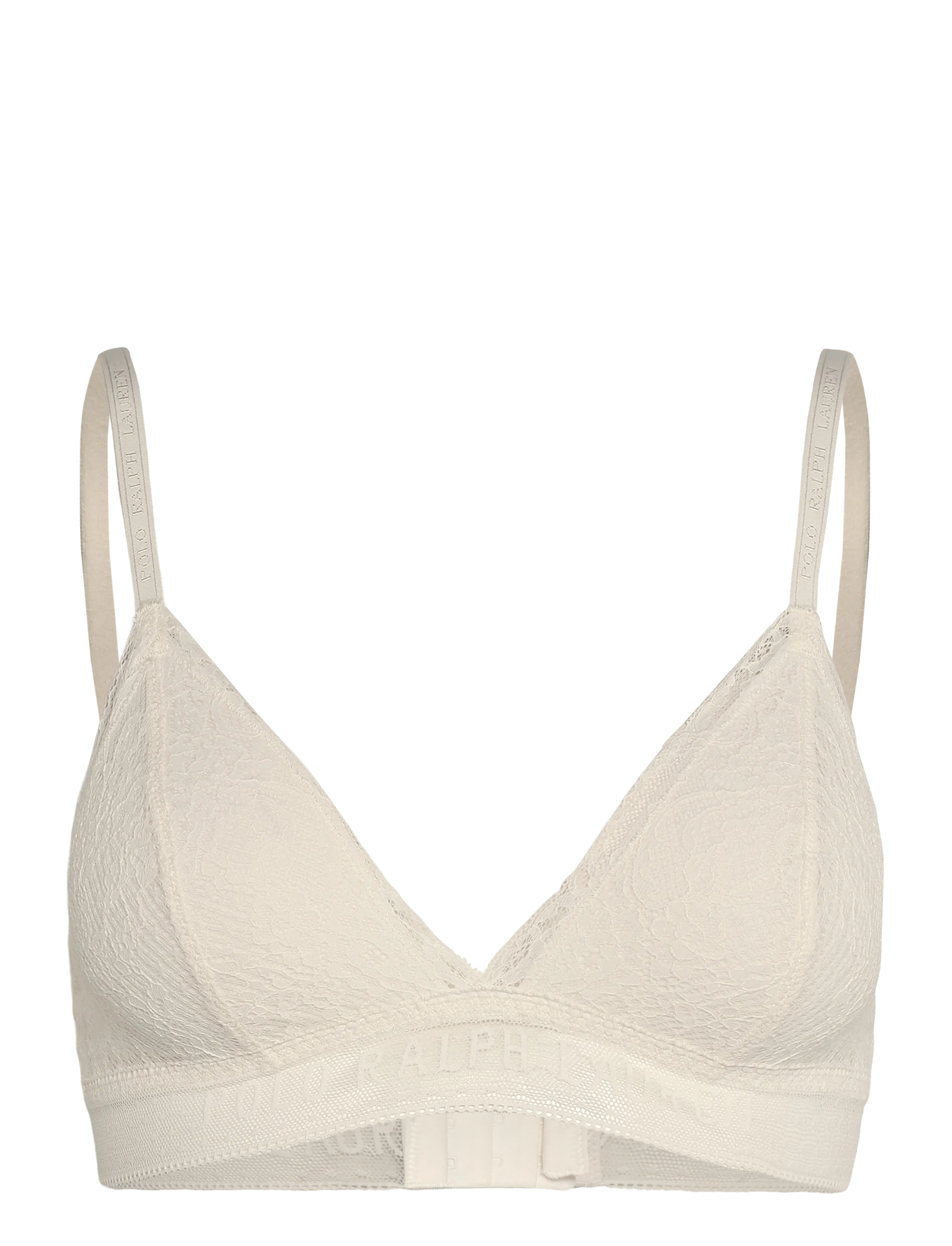 Polo Ralph Lauren Intimates Cotton Lace Triangle Bralette - BH'er - EGRET / cream