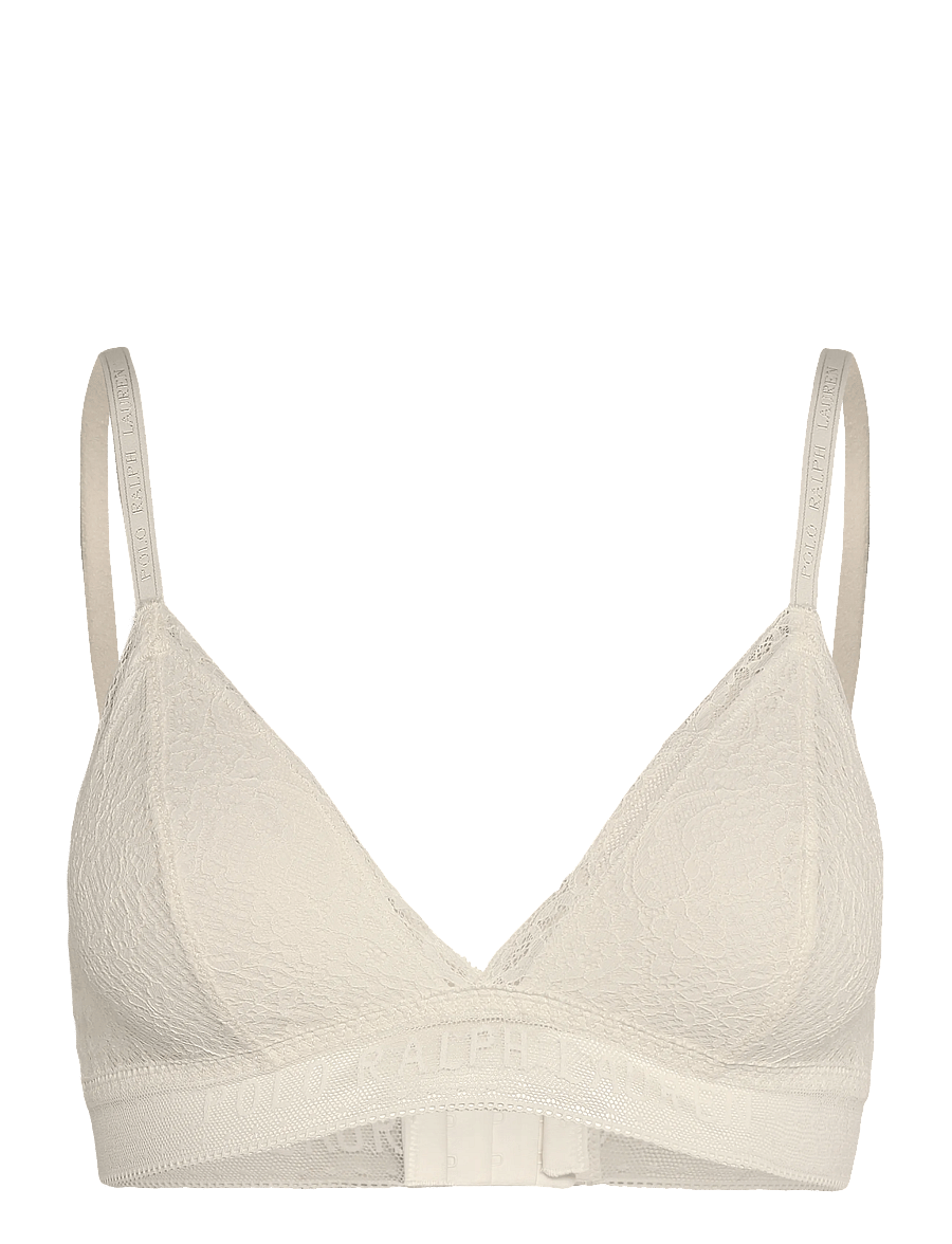 Polo Ralph Lauren Intimates - Cotton Lace Triangle Bralette - bralette - egret - 1