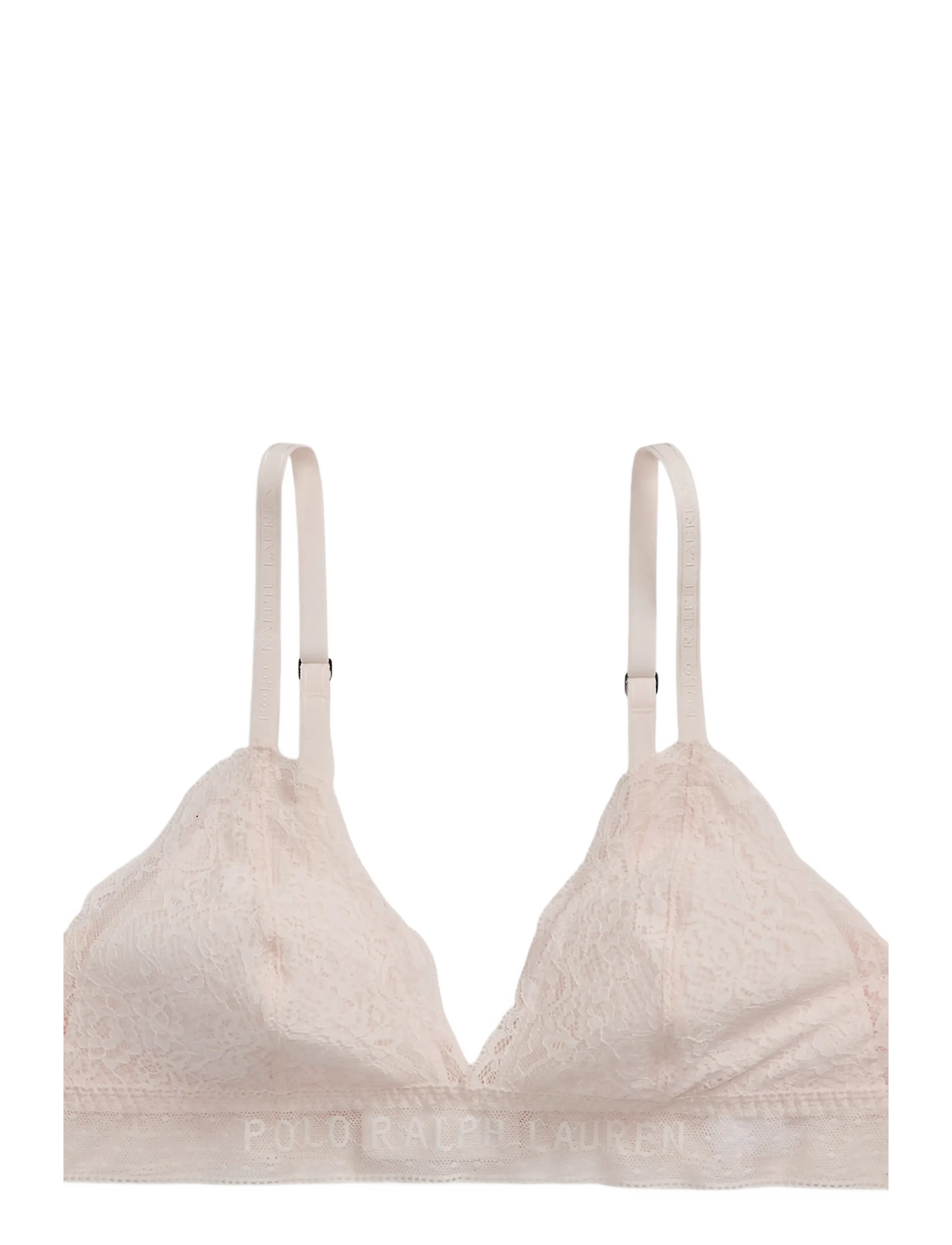 Polo Ralph Lauren Intimates Cotton Lace Triangle Bralette - Polo Ralph Lauren Intimates - GARDENROSE / pink/rose