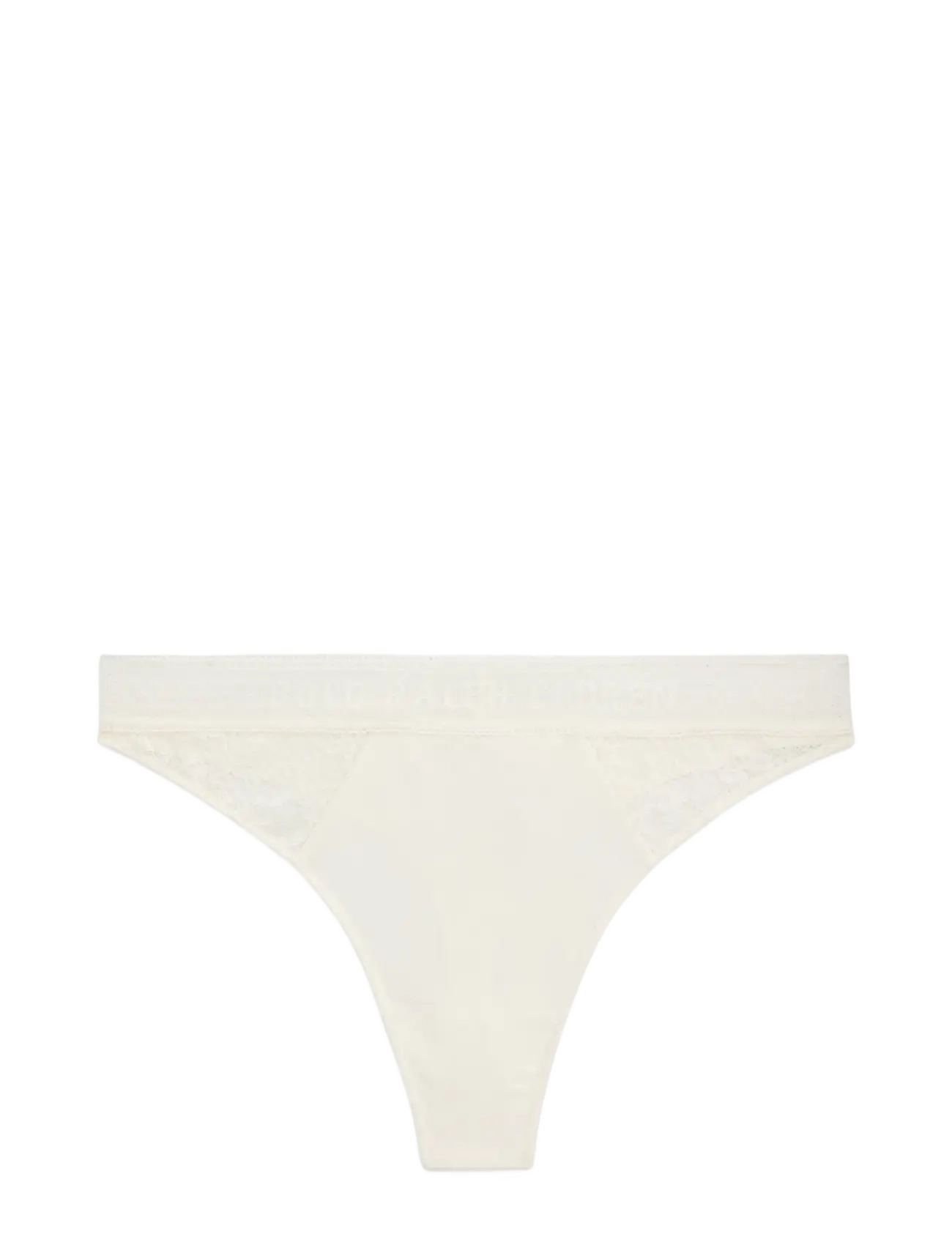 Polo Ralph Lauren Intimates Cotton Lace Thong - Polo Ralph Lauren Intimates - EGRET / cream