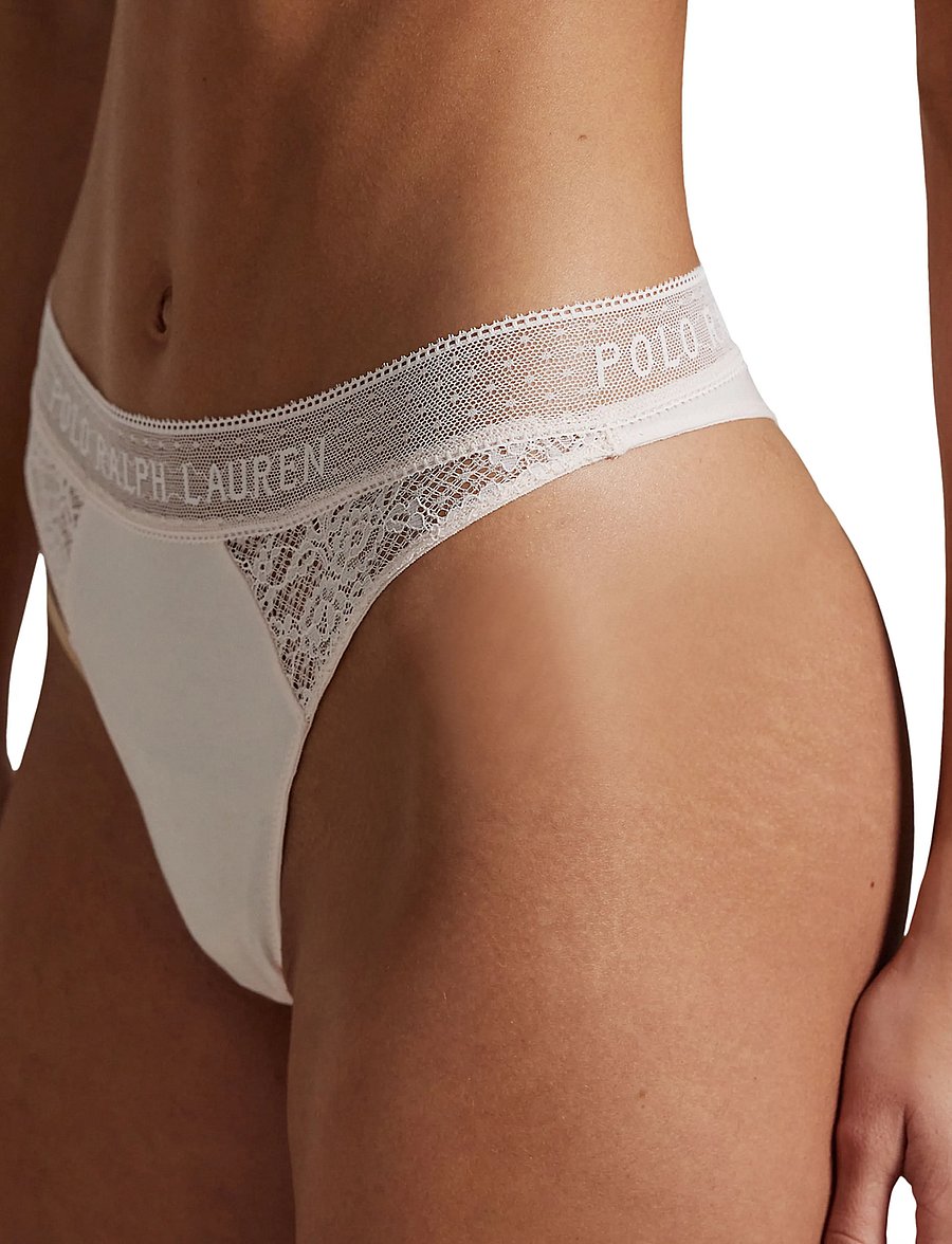 Polo Ralph Lauren Intimates - Cotton Lace Thong - thongs - gardenrose - 3