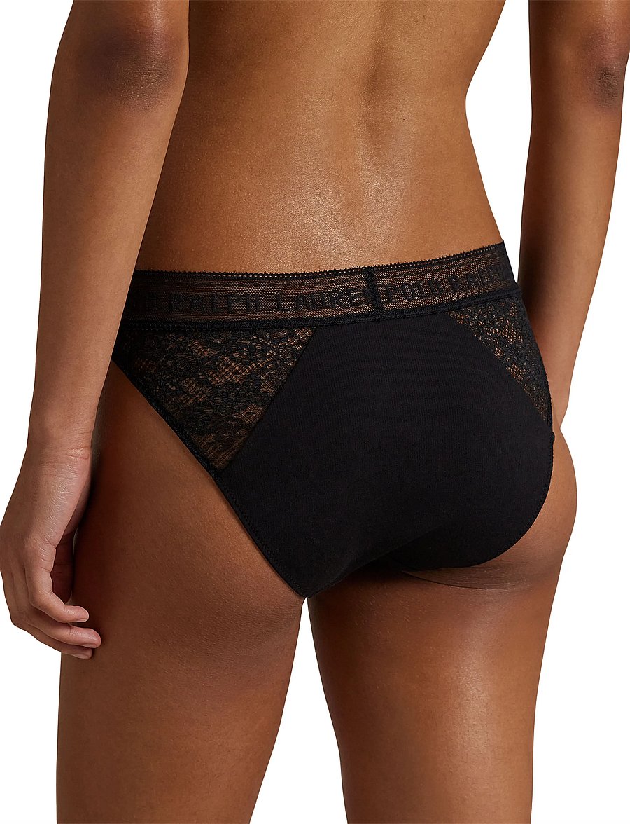 Polo Ralph Lauren Intimates - Cotton Lace Bikini - alltags-style - onyx - 0