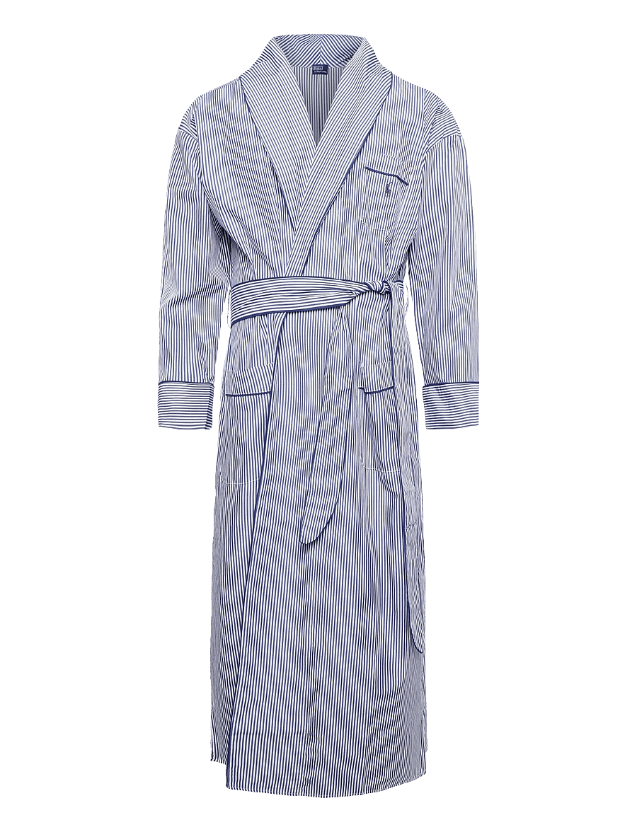 Polo Ralph Lauren Intimates - Striped Cotton Poplin Robe - bademäntel - prlstripe - 1