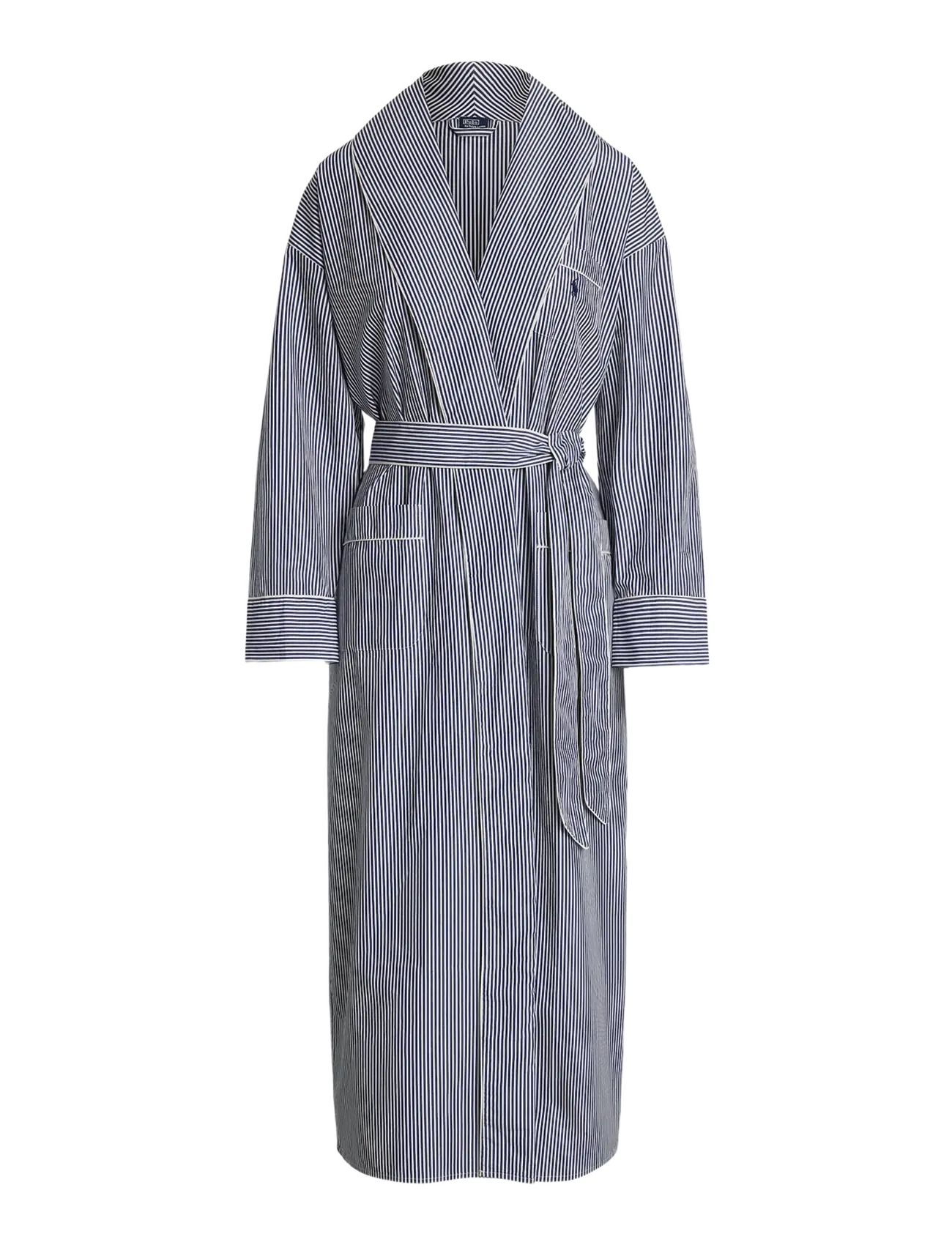 Polo Ralph Lauren Intimates Striped Cotton Poplin Robe - Polo Ralph Lauren Intimates - PRLSTRIPE / navy