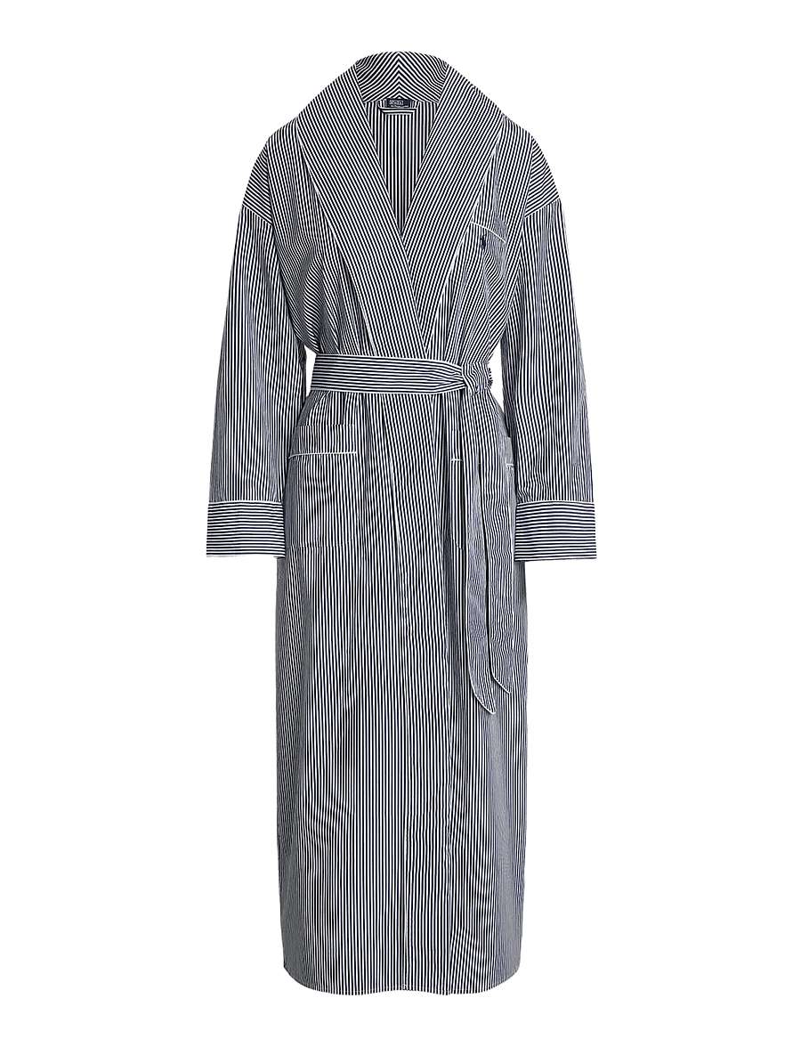 Polo Ralph Lauren Intimates - Striped Cotton Poplin Robe - morgonrockar - prlstripe - 1