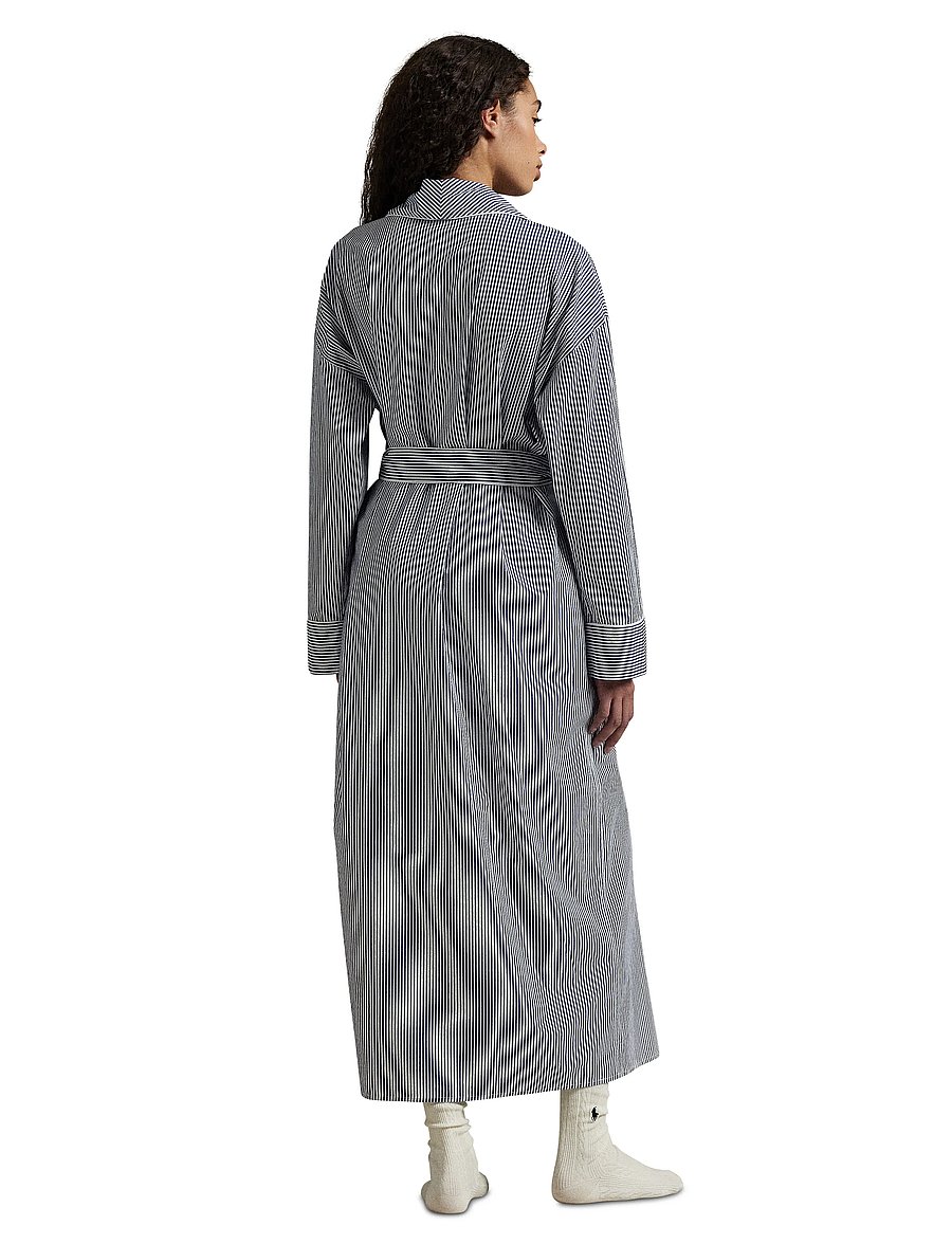 Polo Ralph Lauren Intimates - Striped Cotton Poplin Robe - morgonrockar - prlstripe - 0