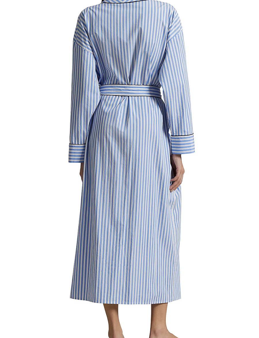 Polo Ralph Lauren Intimates - Striped Cotton Poplin Robe - morgonrockar - widestripe - 2