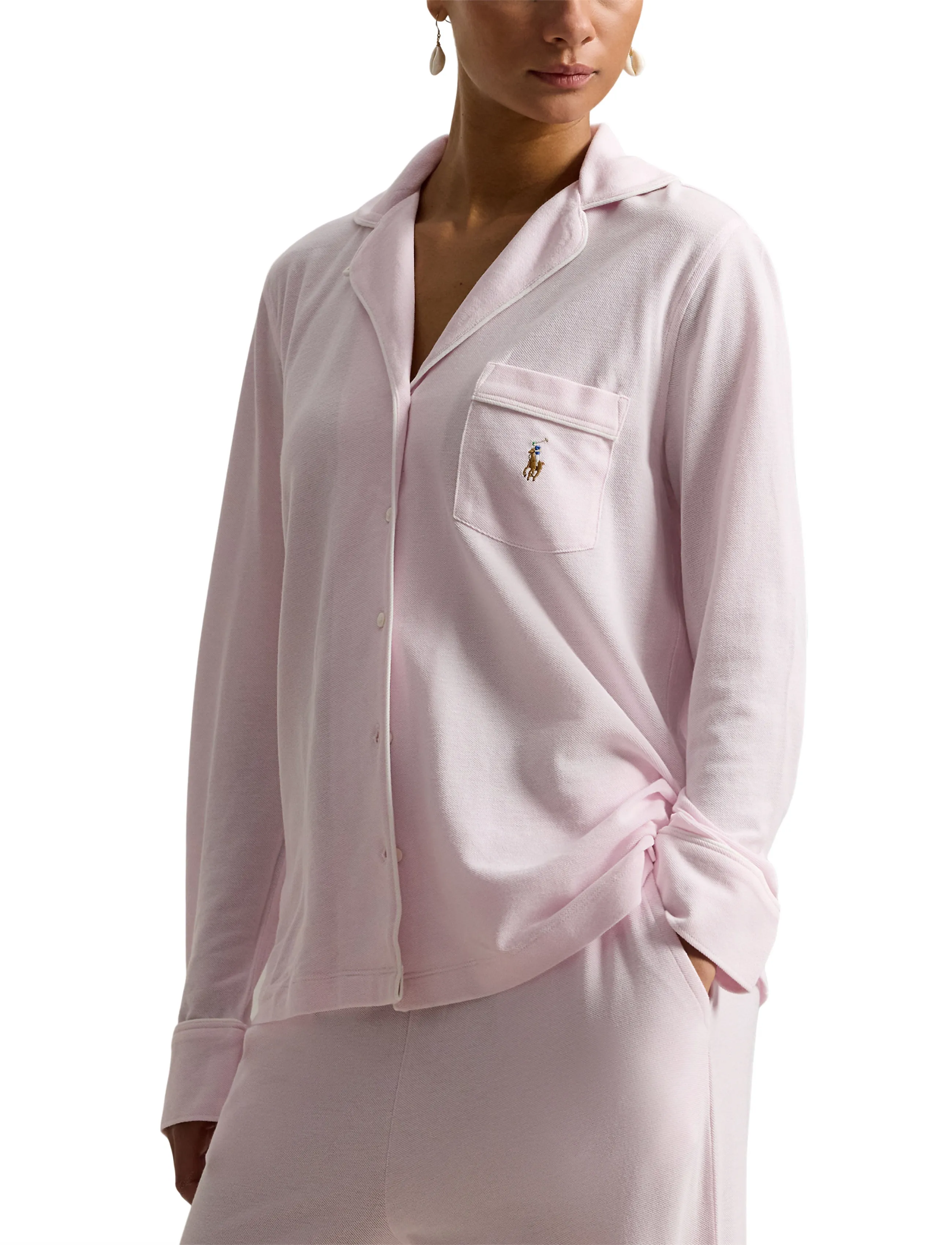 Polo Ralph Lauren Intimates - Knit Long-Sleeve Shirt & Pant Pajama Set - pyjamas - pinklady - 5