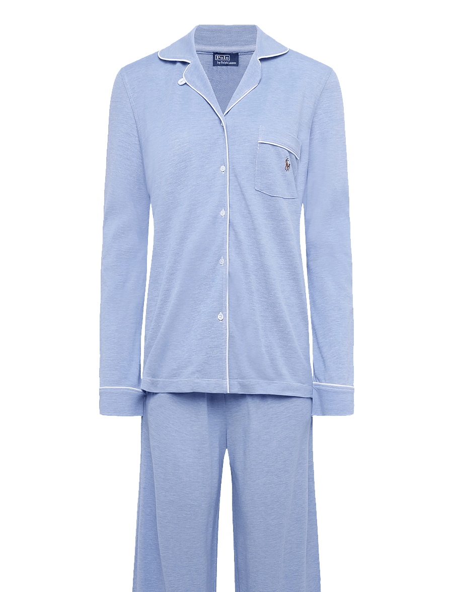 Polo Ralph Lauren Intimates - Knit Long-Sleeve Shirt & Pant Pajama Set - pyjamas - ultramarine - 1