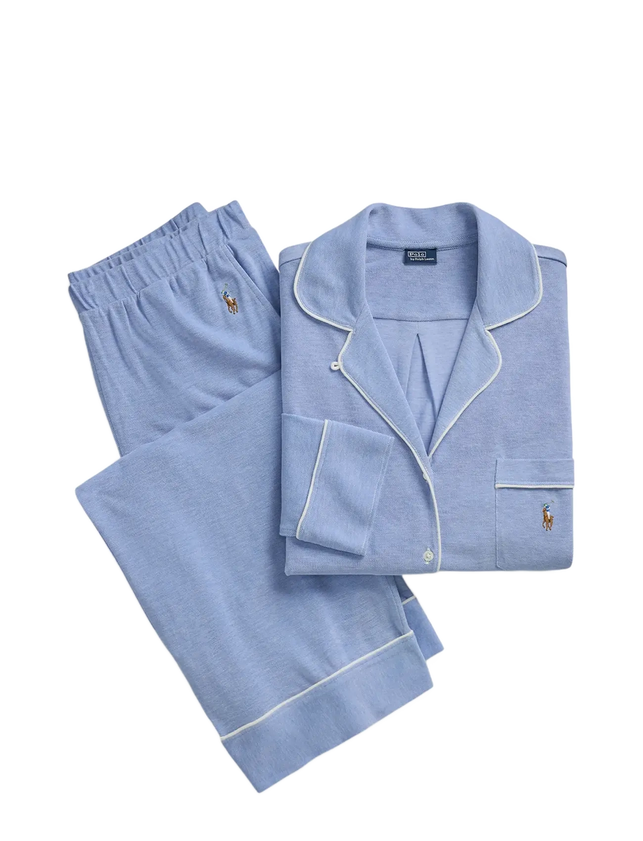 Polo Ralph Lauren Intimates Knit Long-Sleeve Shirt & Pant Pajama Set - Polo Ralph Lauren Intimates - ULTRAMARINE / blue