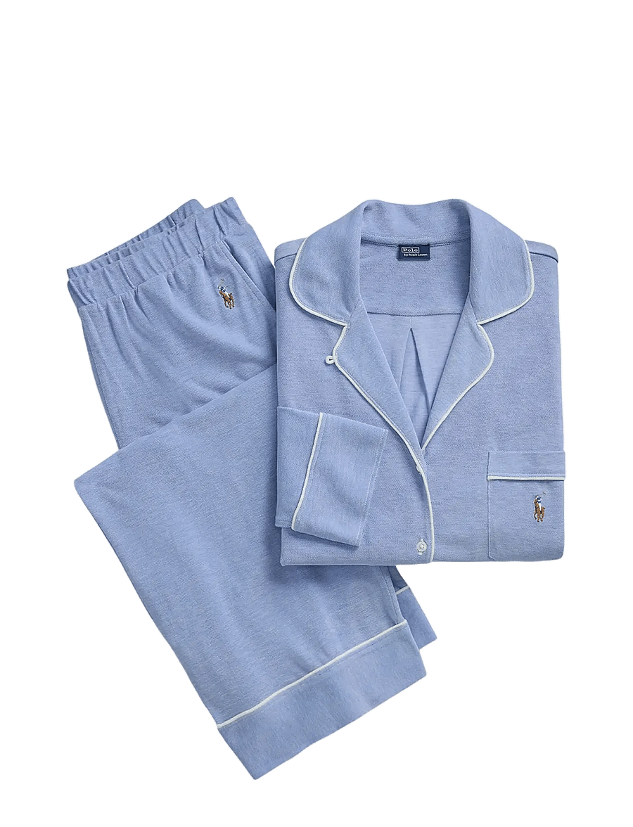 Polo Ralph Lauren Intimates - Knit Long-Sleeve Shirt & Pant Pajama Set - pyjamas - ultramarine - 1