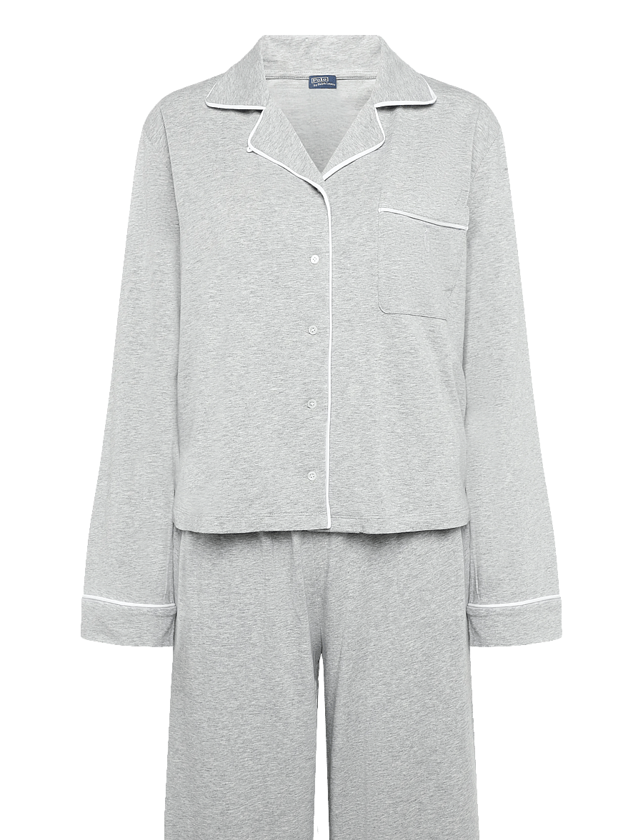 Polo Ralph Lauren Intimates - Long Sleeve PJ Sleep Set - pyjamas - heathergrey - 1