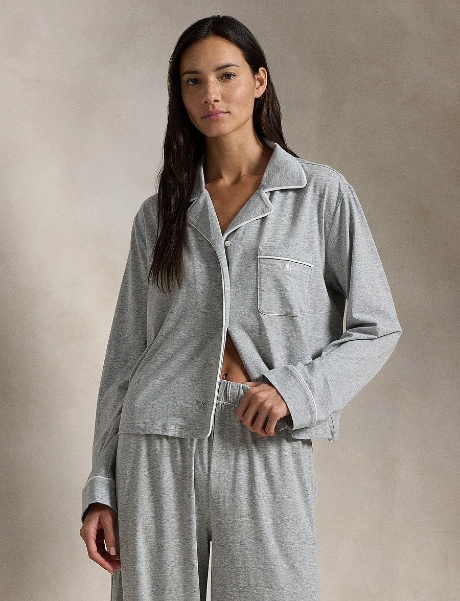 Polo Ralph Lauren Intimates - Long Sleeve PJ Sleep Set - pyjamas - heathergrey - 3