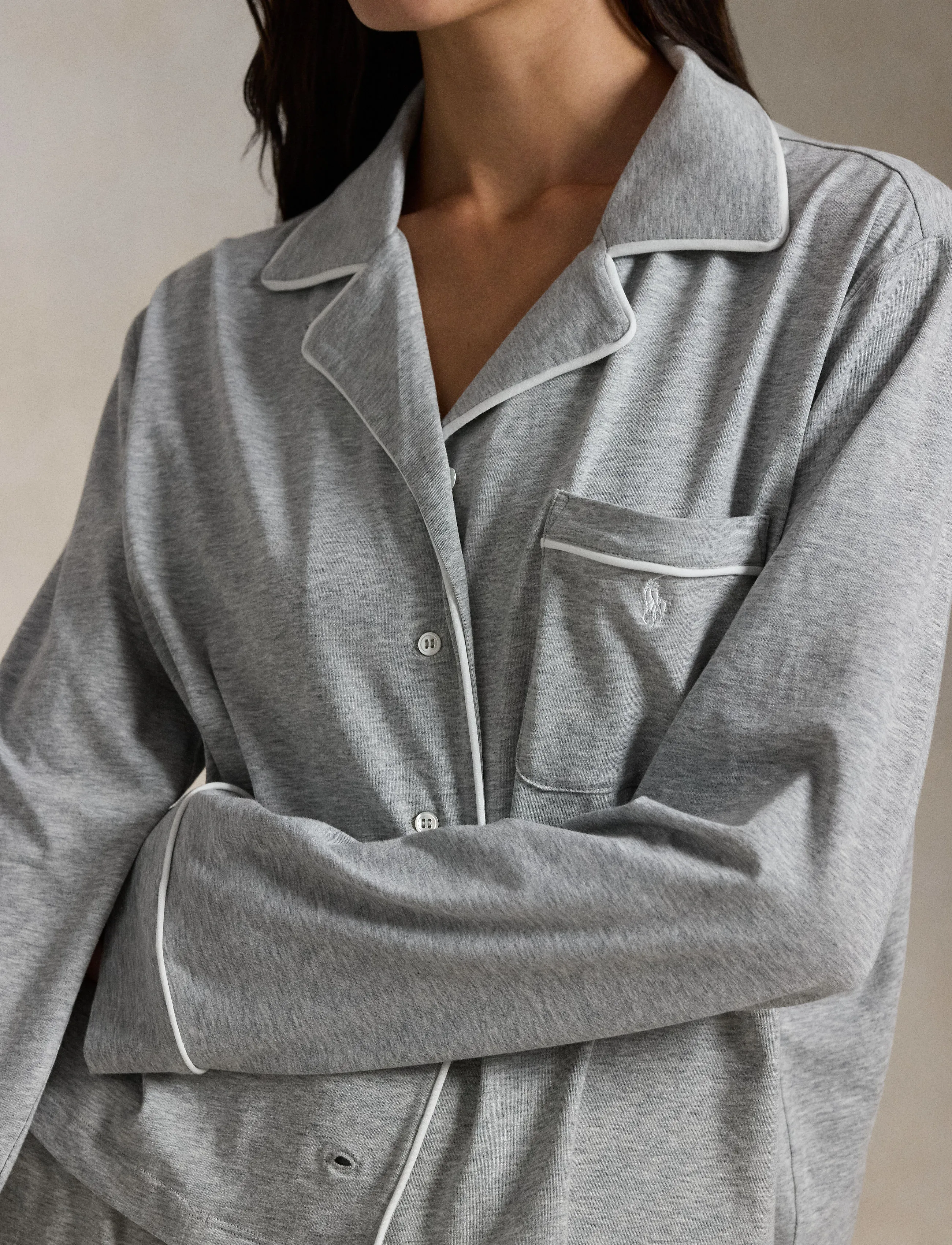 Polo Ralph Lauren Intimates - Long Sleeve PJ Sleep Set - pyjamas - heathergrey - 4