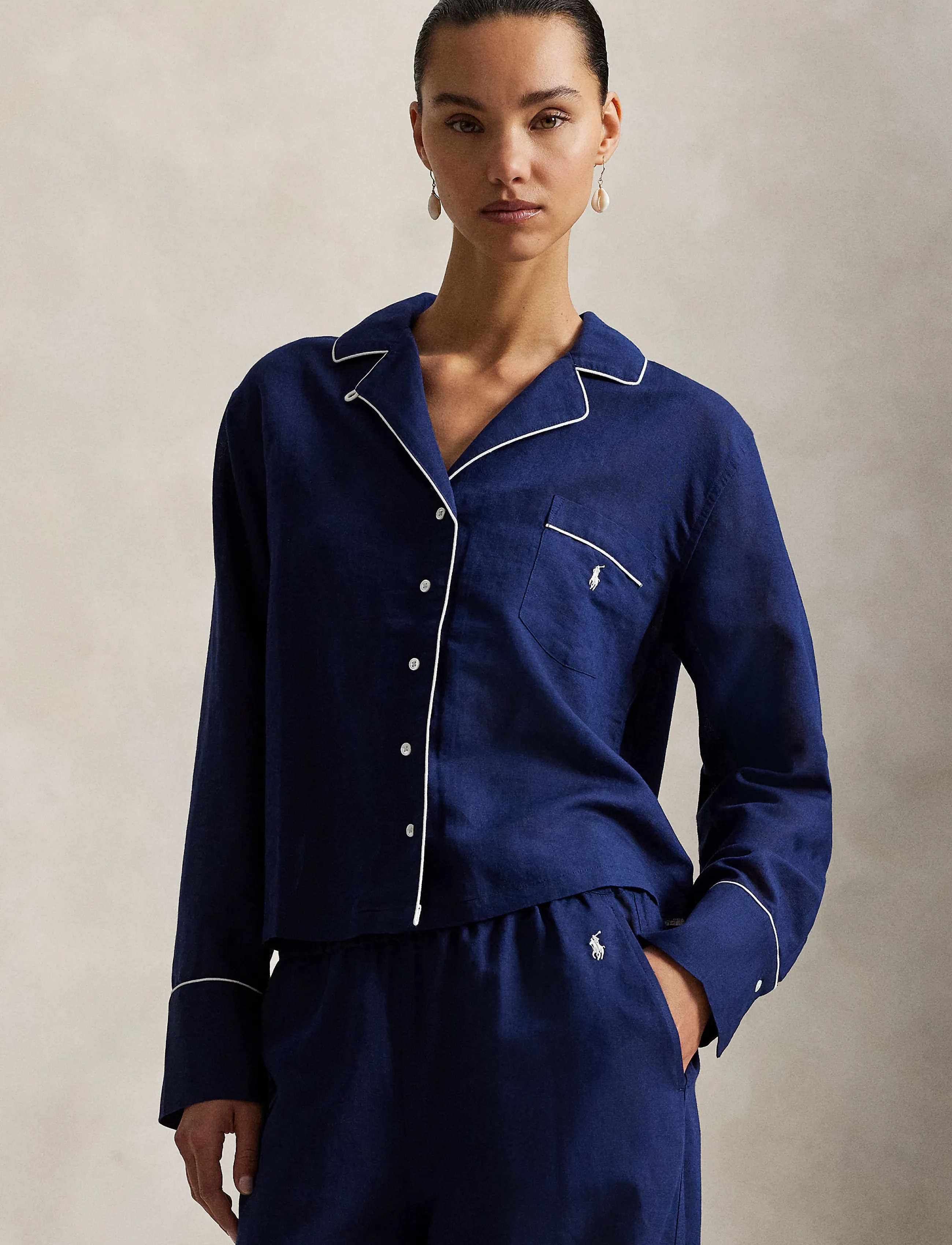 Polo Ralph Lauren Intimates - Long Sleeve PJ Sleep Set - pyjamas - navy - 4