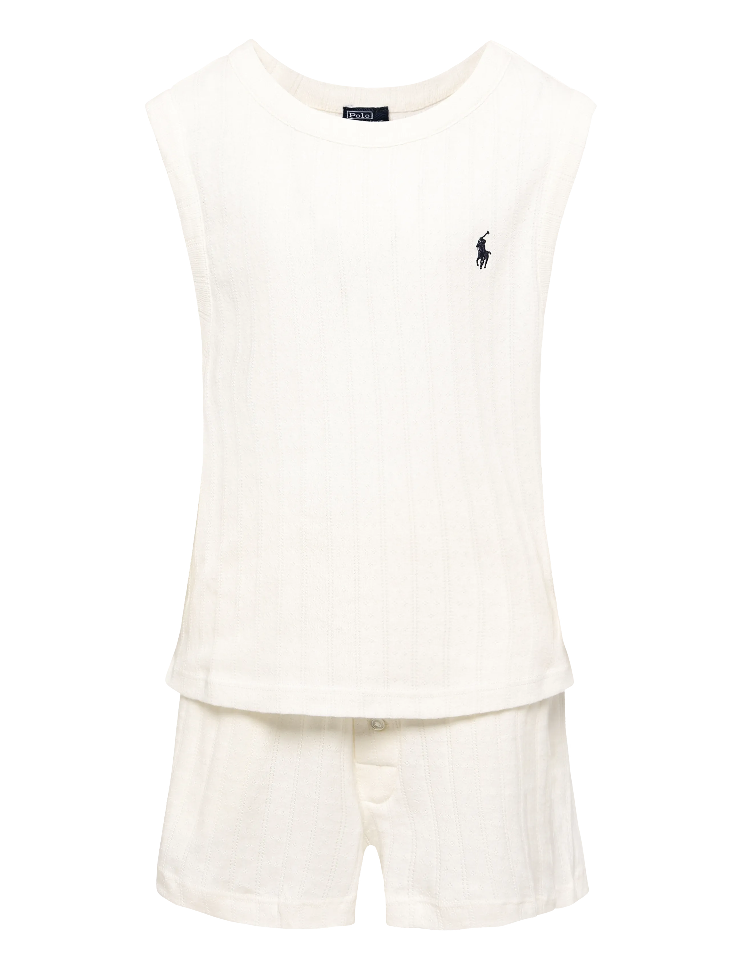 Polo Ralph Lauren Intimates Short Sleeve and Short Pointelle Pajama Set - Polo Ralph Lauren Intimates - EGRET / cream