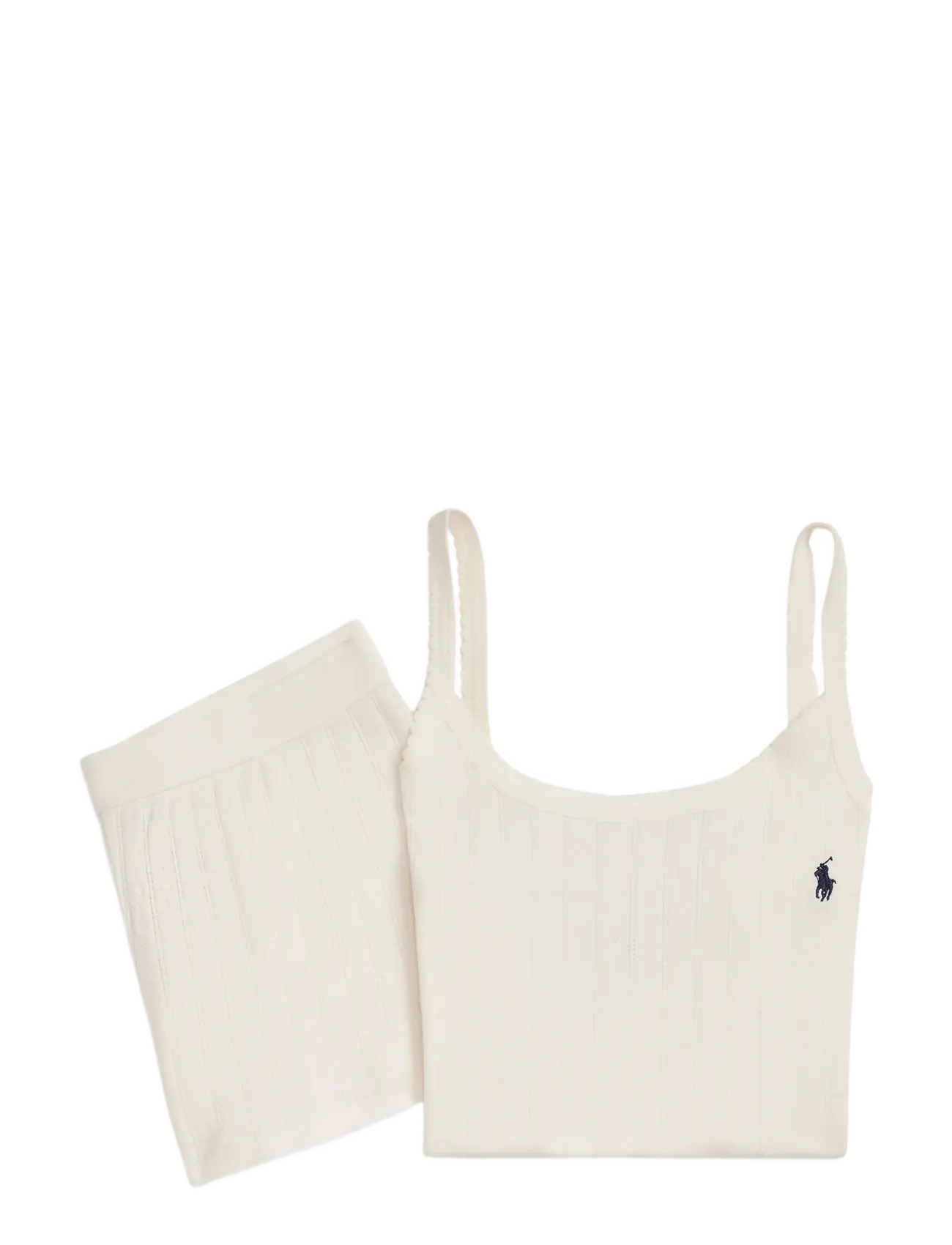 Polo Ralph Lauren Intimates Short Sleeve and Short Pointelle Pajama Set - Polo Ralph Lauren Intimates - EGRET / cream
