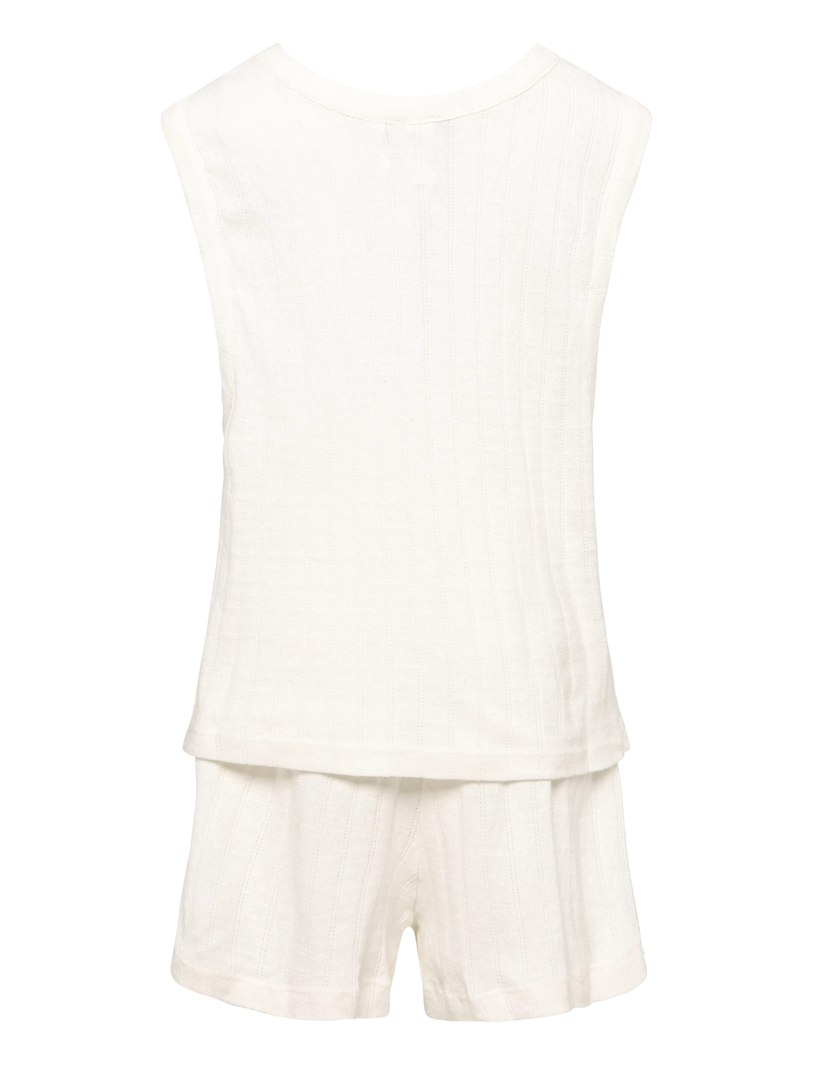 Polo Ralph Lauren Intimates - Short Sleeve and Short Pointelle Pajama Set - pyjamas - egret - 2