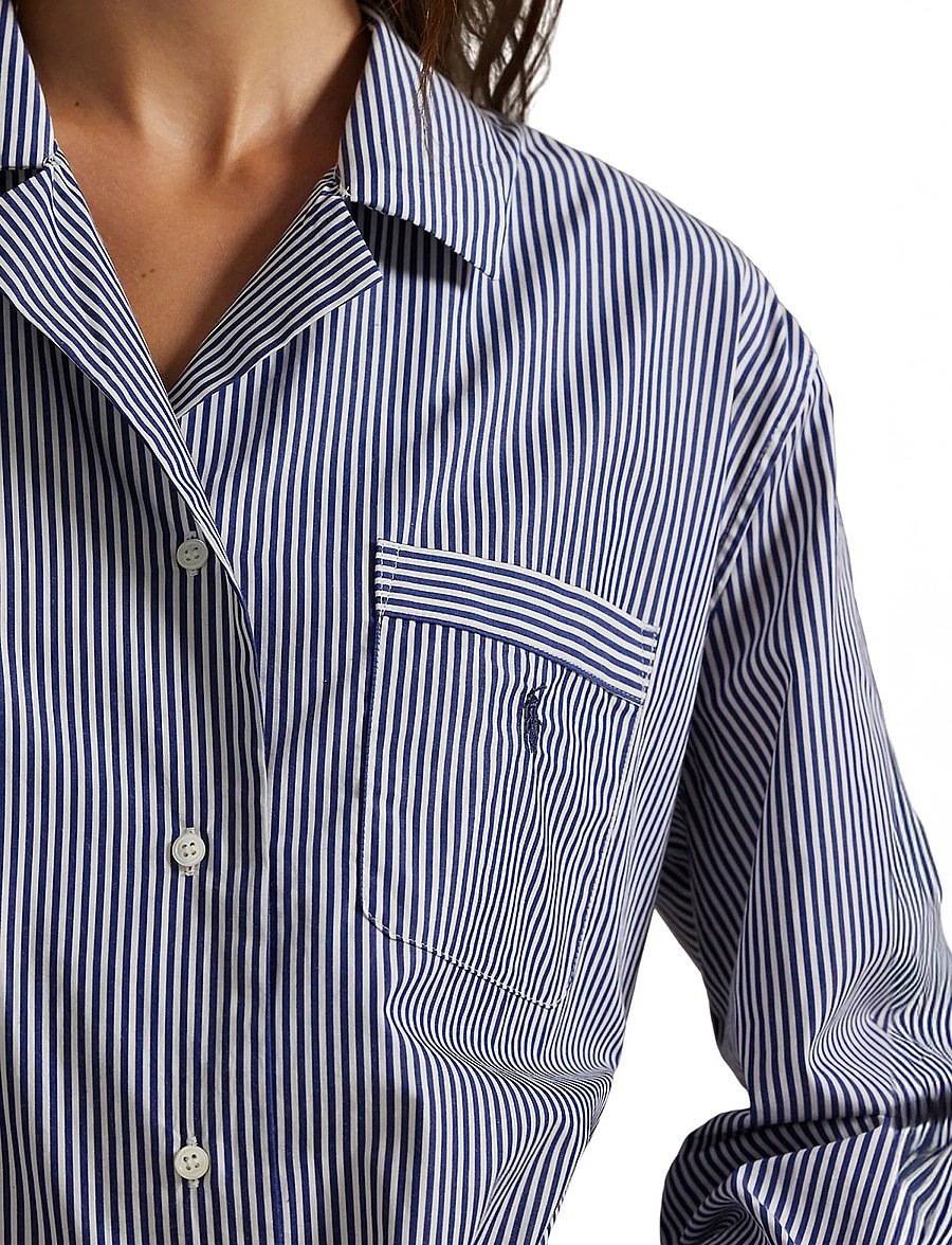 Polo Ralph Lauren Intimates - Striped Cotton Sleep Shirt - nachthemden - prlstripe - 3