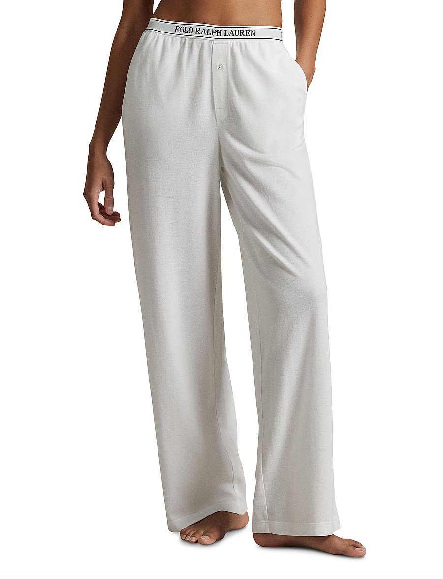 Polo Ralph Lauren Intimates - Logo-Band Pajama Pant - pyjamasbyxor - whitecloud - 0