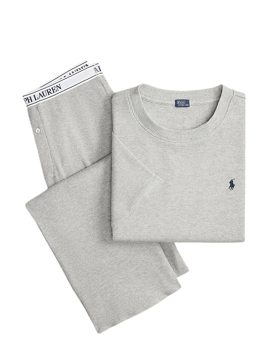 Polo Ralph Lauren Intimates - Waffle-Knit Pajama Set - pyjamasetit - heathergrey - 1