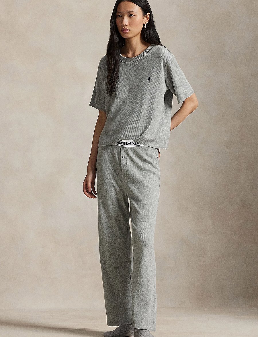Polo Ralph Lauren Intimates - Waffle-Knit Pajama Set - pyjamasetit - heathergrey - 0