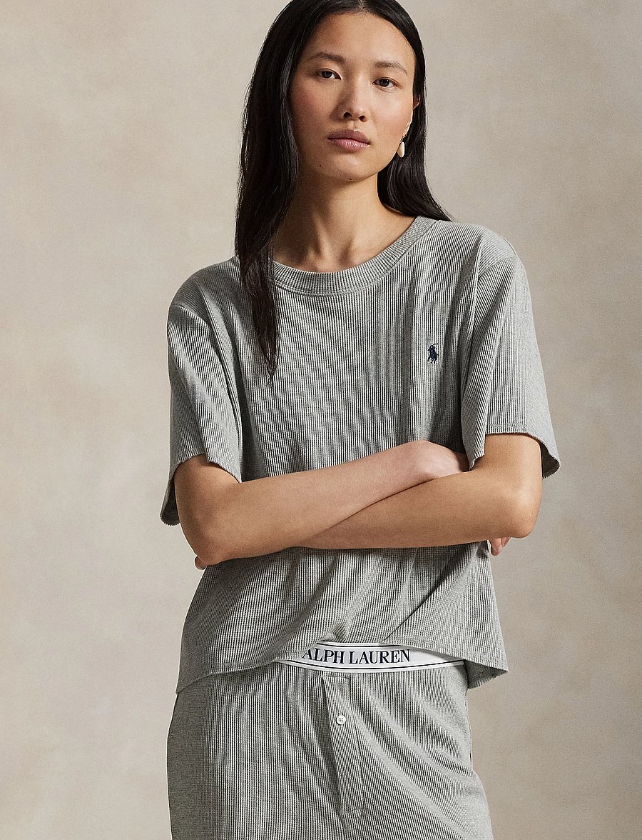 Polo Ralph Lauren Intimates - Waffle-Knit Pajama Set - pyjamasetit - heathergrey - 4
