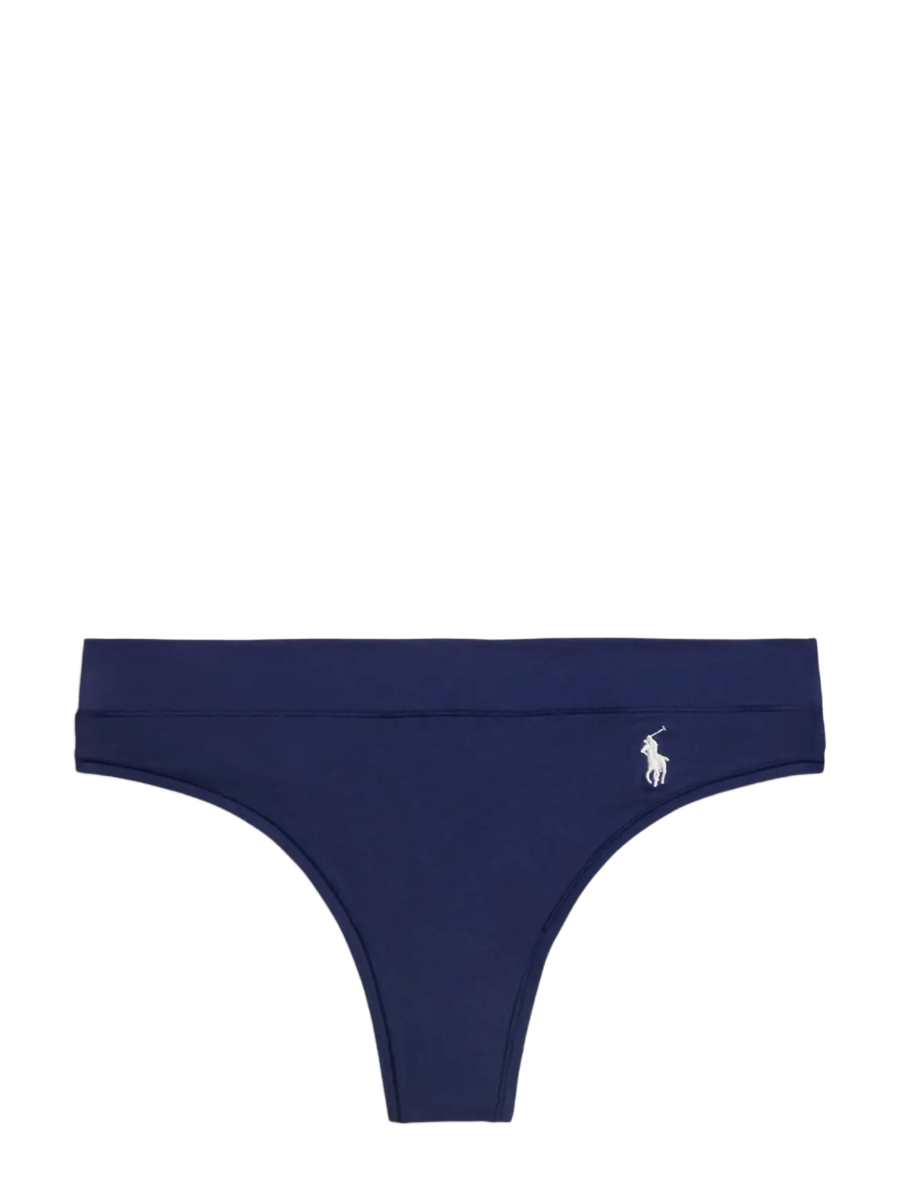 Polo Ralph Lauren Intimates Stretch Cotton Low-Rise Thong - Polo Ralph Lauren Intimates - NAVY / navy