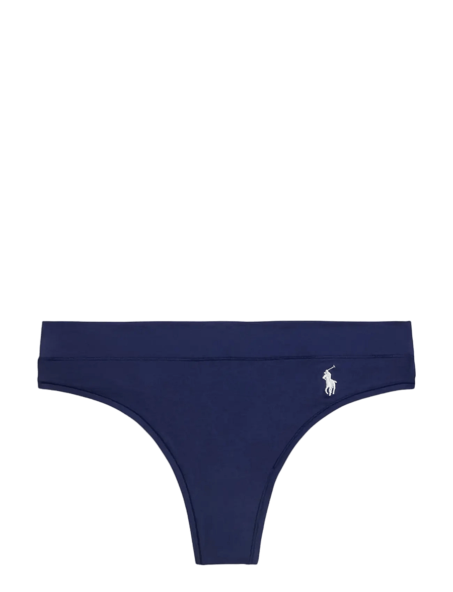 Polo Ralph Lauren Intimates - Stretch Cotton Low-Rise Thong - stringtrosor - navy - 1