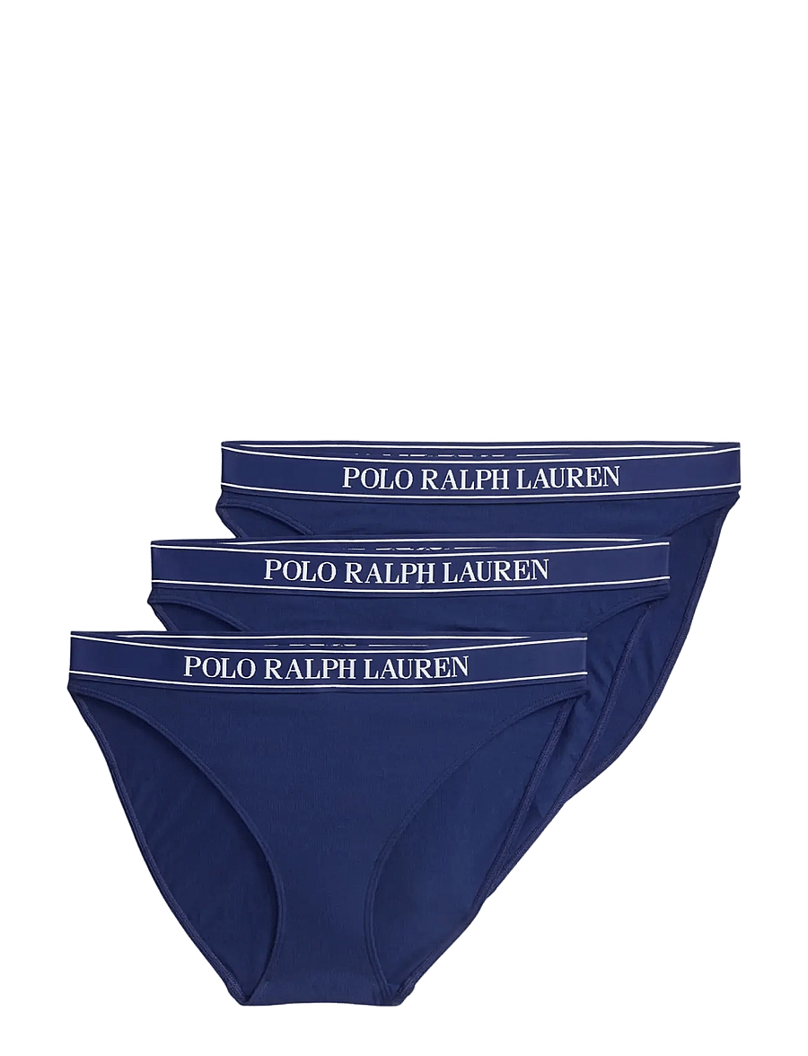 Polo Ralph Lauren Intimates - Logo-Waistband Bikini 3-Pack Set - briefs - navy - 1